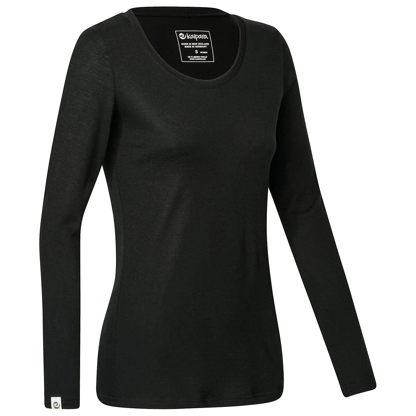 Kaipara - Merino Sportswear Langarmshirt Merino Longsleeve Damen Rundhals Slimfit 200 (1-tlg) aus reiner Merinowolle Made in Germany