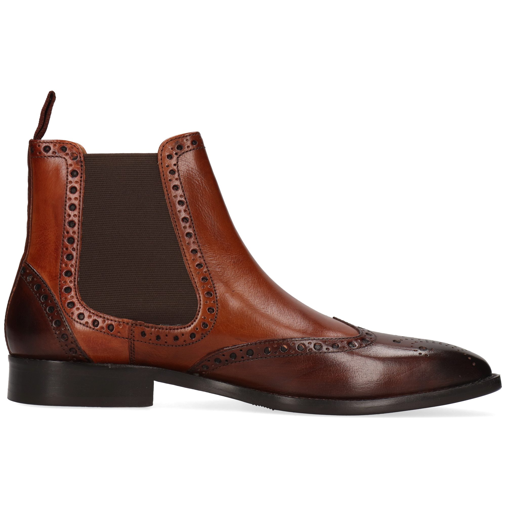 Melvin & Hamilton Martin 5 Leder-Chelsea Boots für Herren Stiefelette Flache Absätze, Echtes Leder, Vegetabile Gerbung