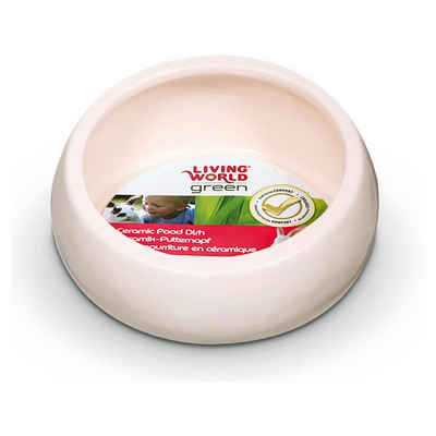 Living World Green Futterbehälter Ergonomischer Keramiknapf, Fassungsvermögen: 300 ml