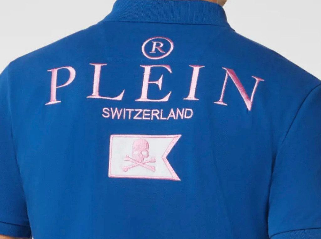 PHILIPP PLEIN Poloshirt SS Multi Skull Logo Polohemd