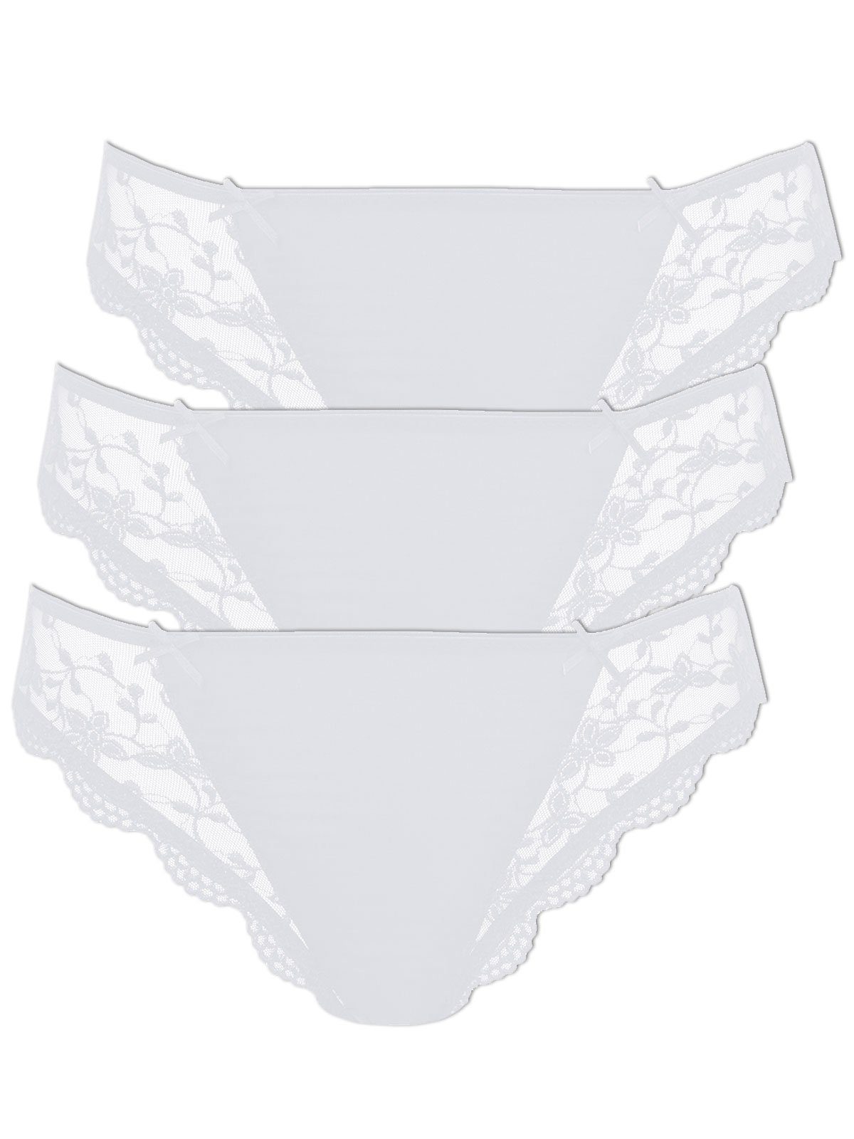 String 3er Pack Damen String Silver Edition
