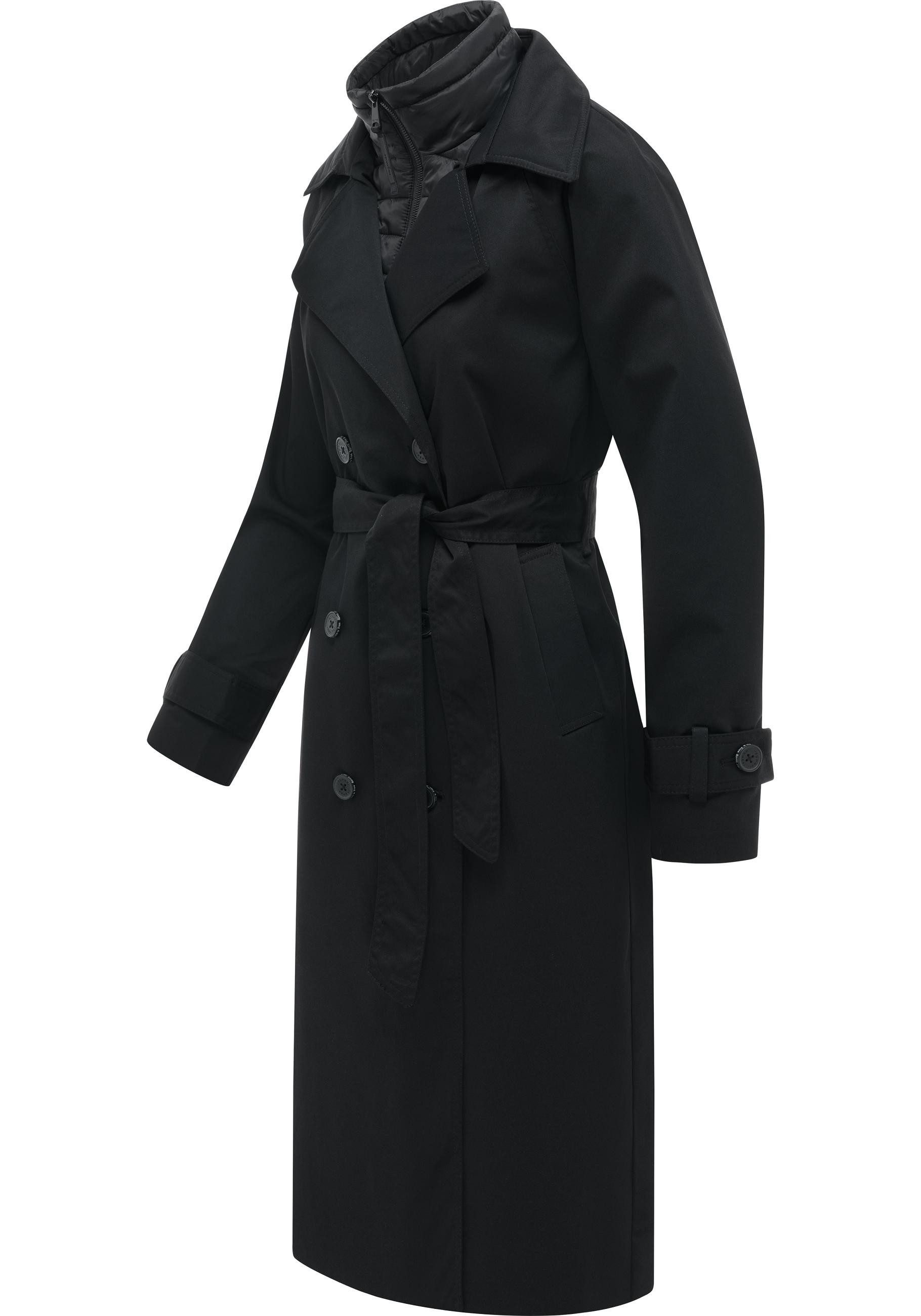 Ragwear Langmantel Trenchie Y Leichter Übergangsmantel Trenchcoat mit Gürtel, wasserdicht – Bild 2 von 5