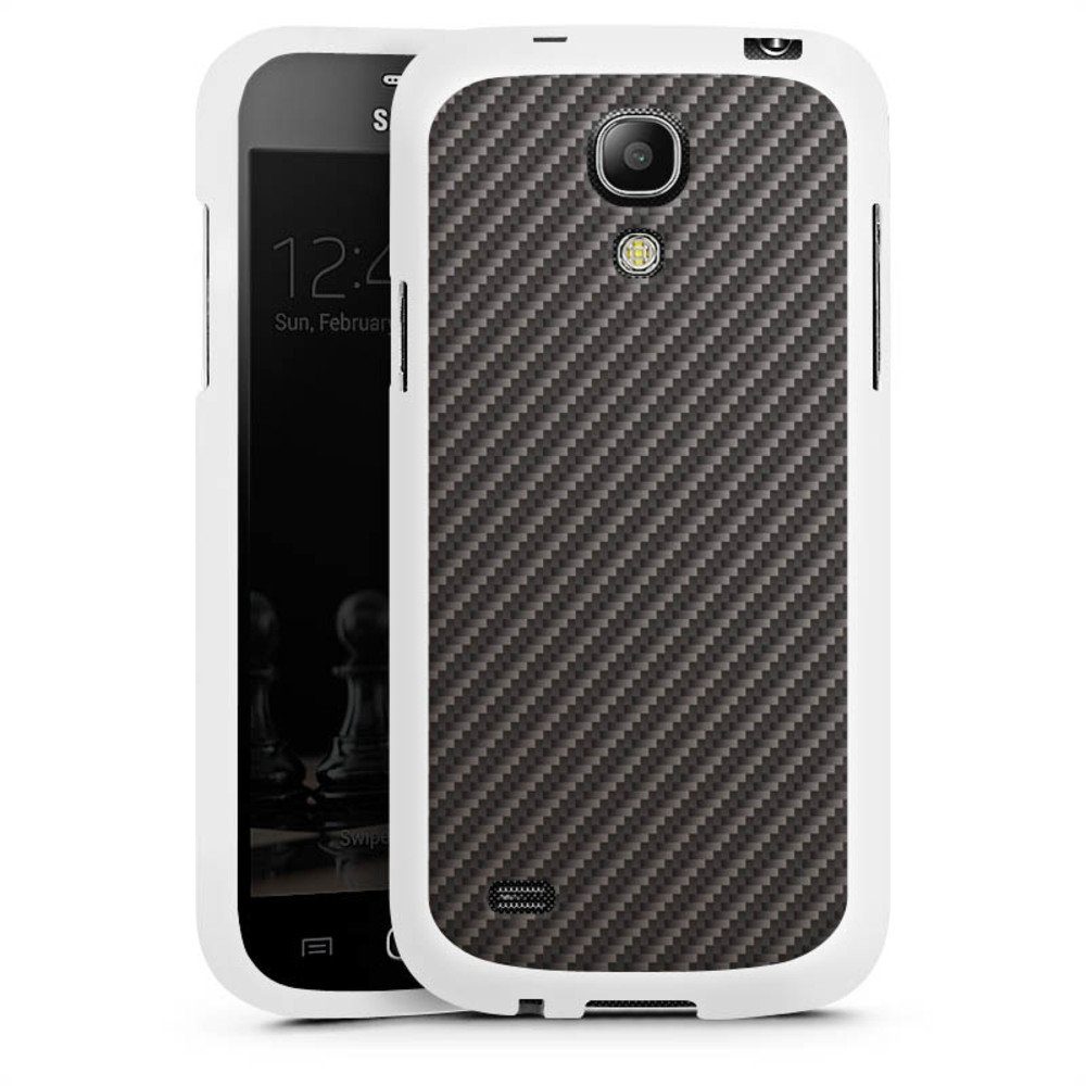 DeinDesign Handyhülle Carbon, Hülle Metallic Look Carbon Muster