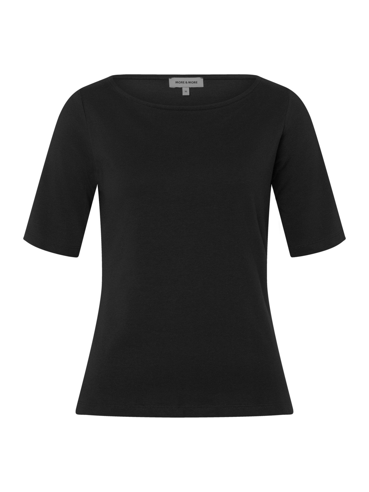 MORE&MORE Kurzarmshirt klassisches Basic-Kurzarmshirt günstig online kaufen
