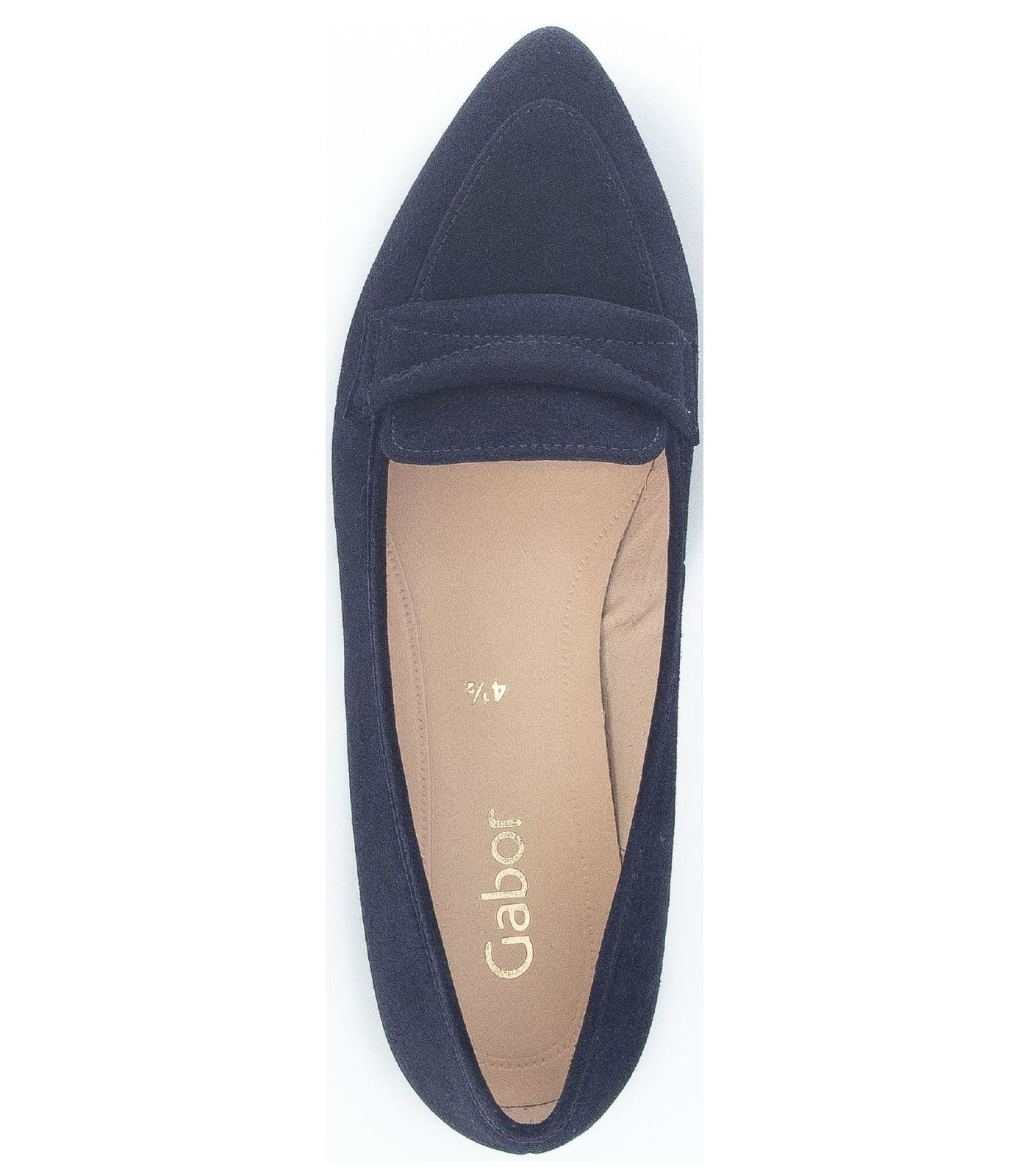 16) / Gabor Blau (atlantik Veloursleder Slipper Slipper