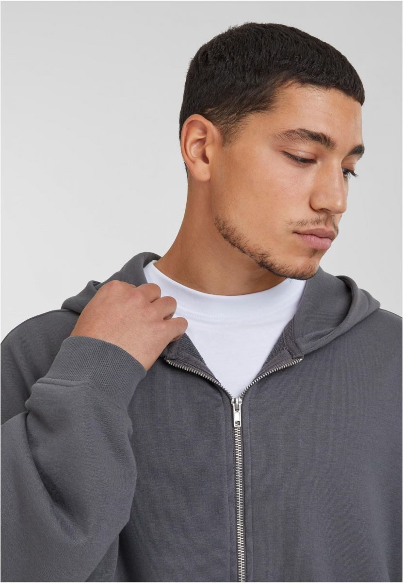 URBAN CLASSICS Kapuzensweatjacke 90's Zip Hoody Herren Kapuzenjacke