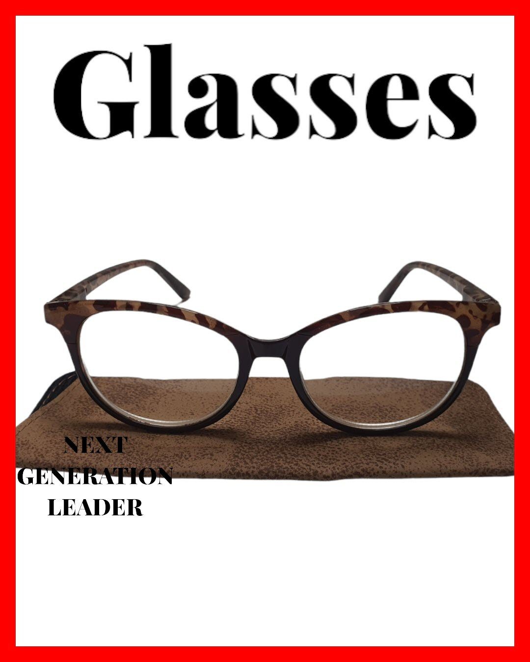 Spectrum Lesebrille Edle Lesebrille mit Hülle Luxury +2,5 oder +3,0 Dioptrin bräunliches