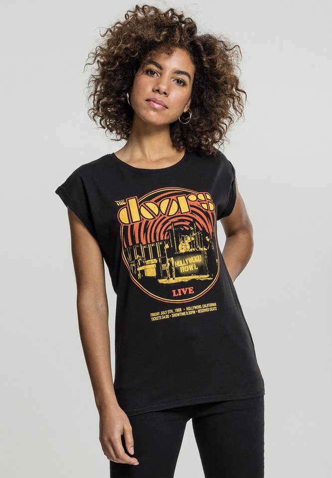 Merchcode Kurzarmshirt Damen Ladies The Doors Warp Tee (1-tlg), Merchcode  Ladies