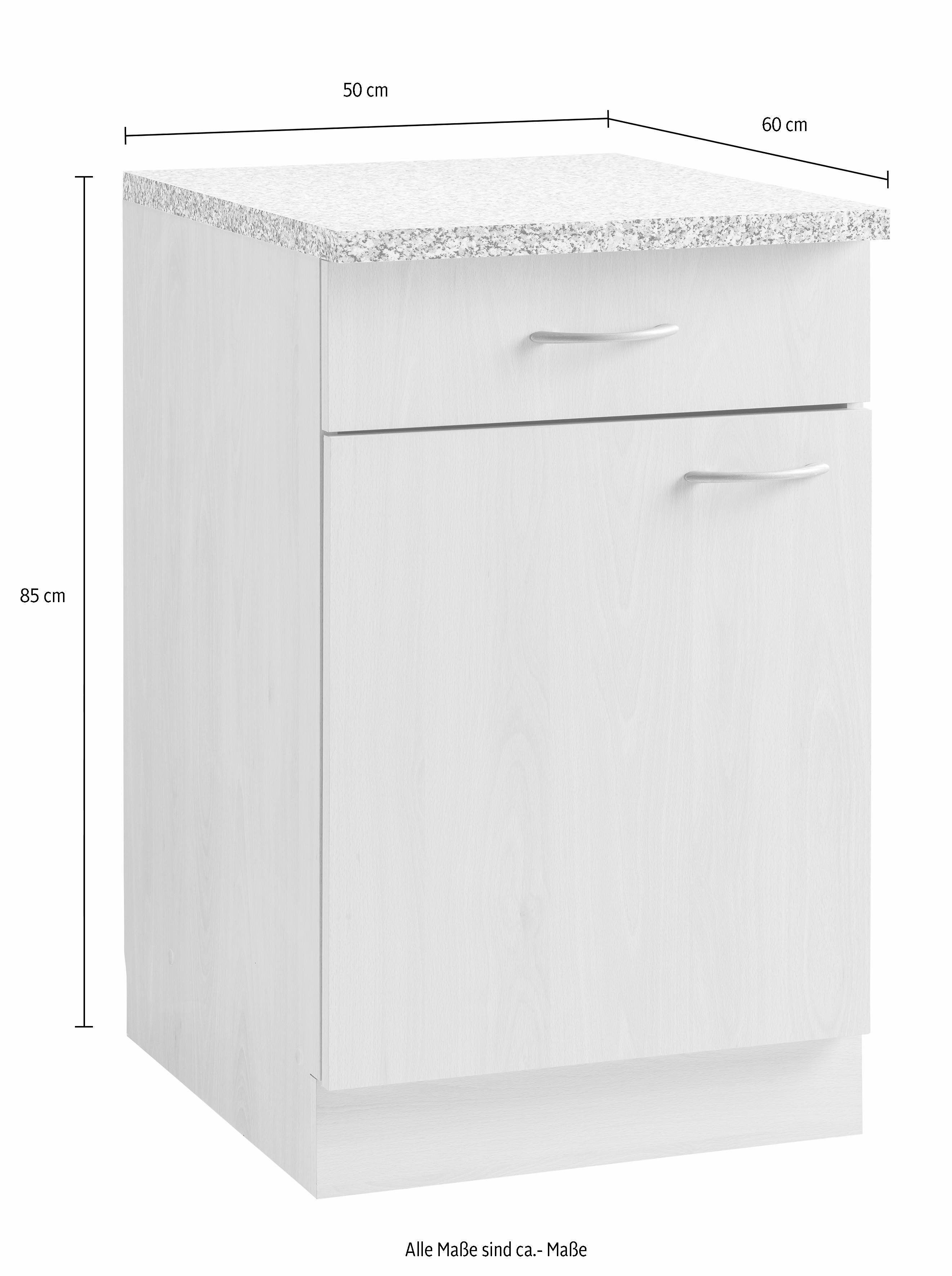 wiho Küchen Unterschrank Kiel 50 cm breit, 60 cm tief