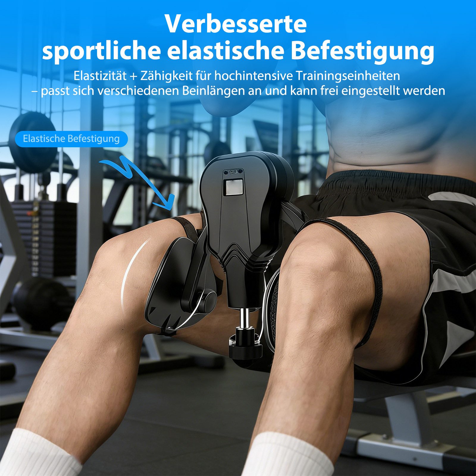 AKKEE Beckenbodentrainer Oberschenkeltrainer 20-60 kg einstellbarer Widerstand, Mit Zählfunktion