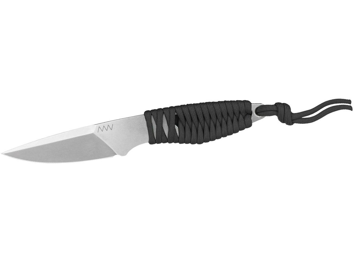 ACTA NON VERBA KNIVEs Taschenmesser Acta Non Verba P100 Stonewash Schwarz Paracord ANVP100-002