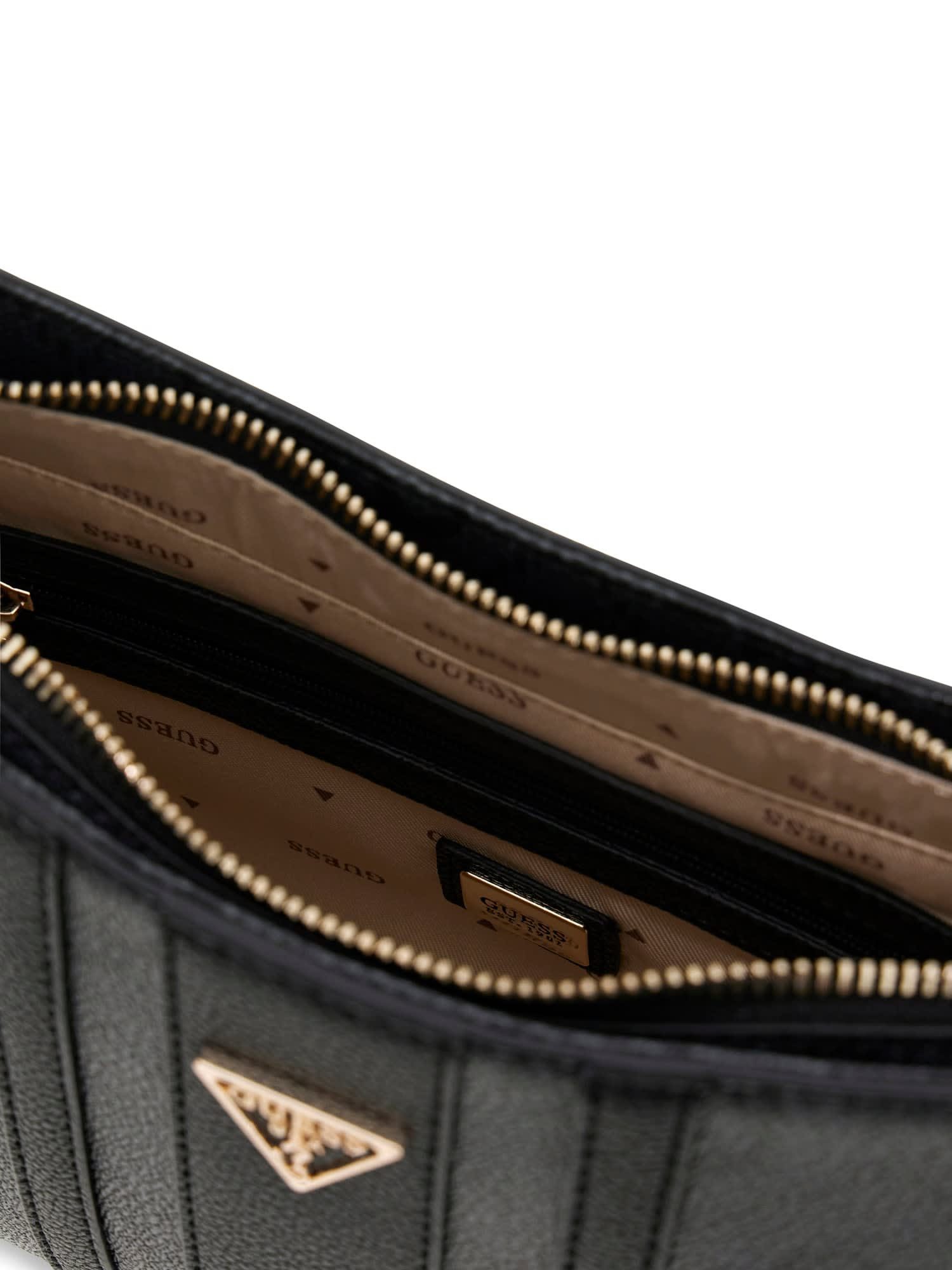 Guess Schultertasche NOELLE II TOP ZIP SHOULDER BAG (Set, Abnehmbarer Schlüsselanhänger), Damen Umhängetasche, Handtasche mit GUESS-Logo-Schmuckelement – Bild 4 von 5