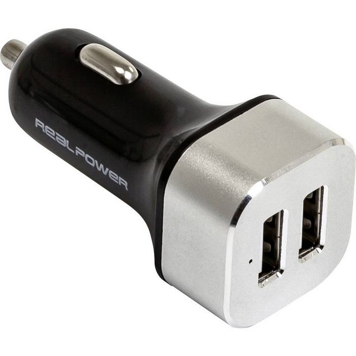 Realpower 2-Port USB car charger KFZ-Ladestation für den USB-Ladegerät
