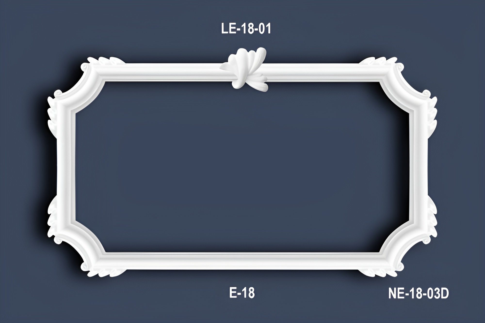 marbet design Zierleiste E-18, 2 Meter / 1 Leiste, Wandvertäfelung Styropor weiß - Segmentierte Wanddekoration XPS Stuck Dekor Kunststoff - Wandprofil Eckleiste Flachleiste Segmente Variationen Gestaltung (E-18 38x18 mm, 2 Meter)