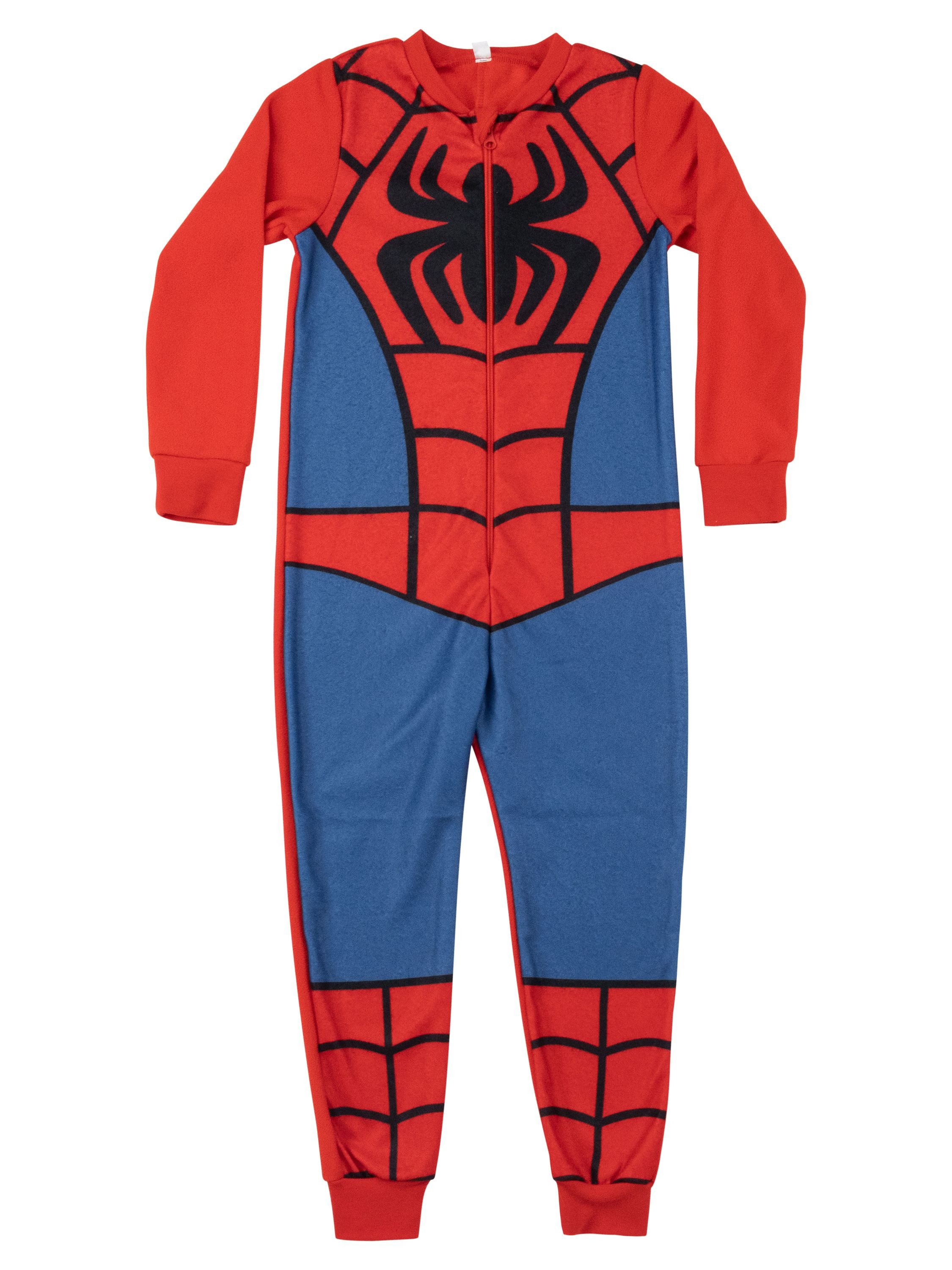 Jumpsuit Marvel Spidey Jumpsuit Spiderman Overall Pyjama Schlafanzug langarm