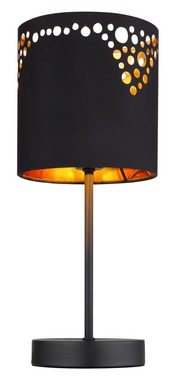 Globo Tischleuchte LED Tischleuchte Tischlampe Wohnzimmer Schlafzimmer schwarz gold