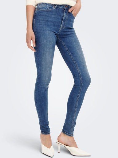 ONLY Skinny-fit-Jeans ONLPAOLA HW SK DNM TAI, Elastische Deminware mit  Baumwolle