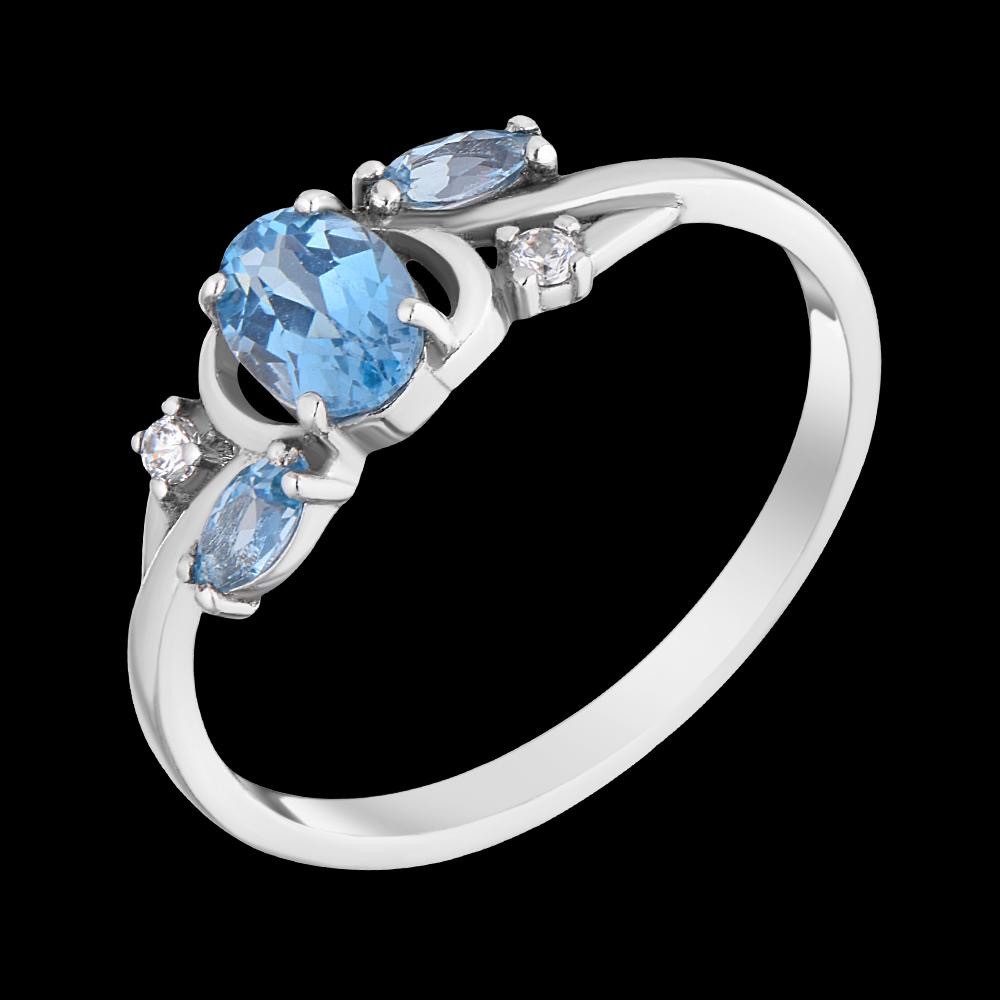 Fingerring Fingerring Ring 925 Silber Topas Zirkonia Echtschmuck