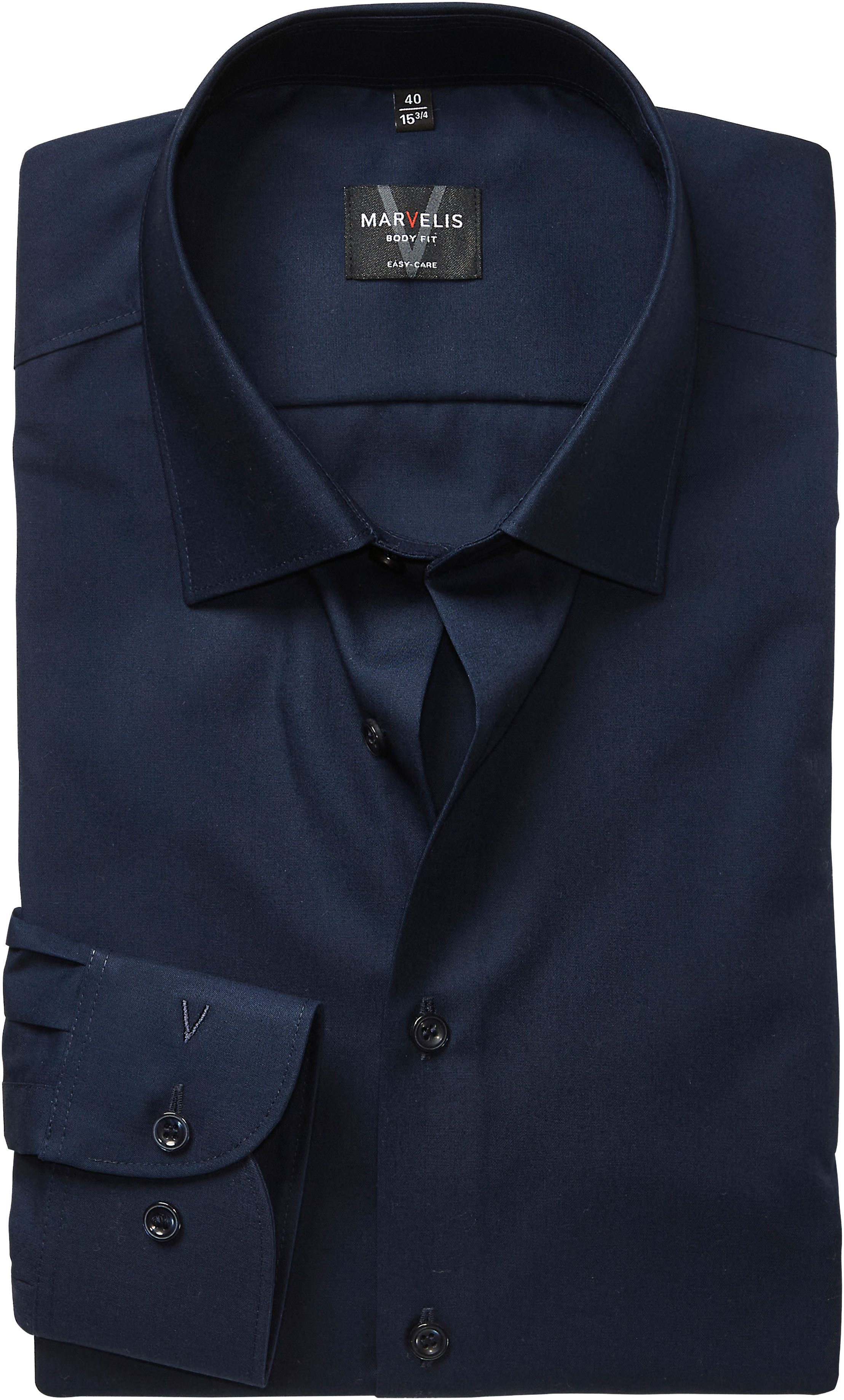 MARVELIS Langarmhemd Kentkragen, Businesshemd, körpernah günstig online kaufen