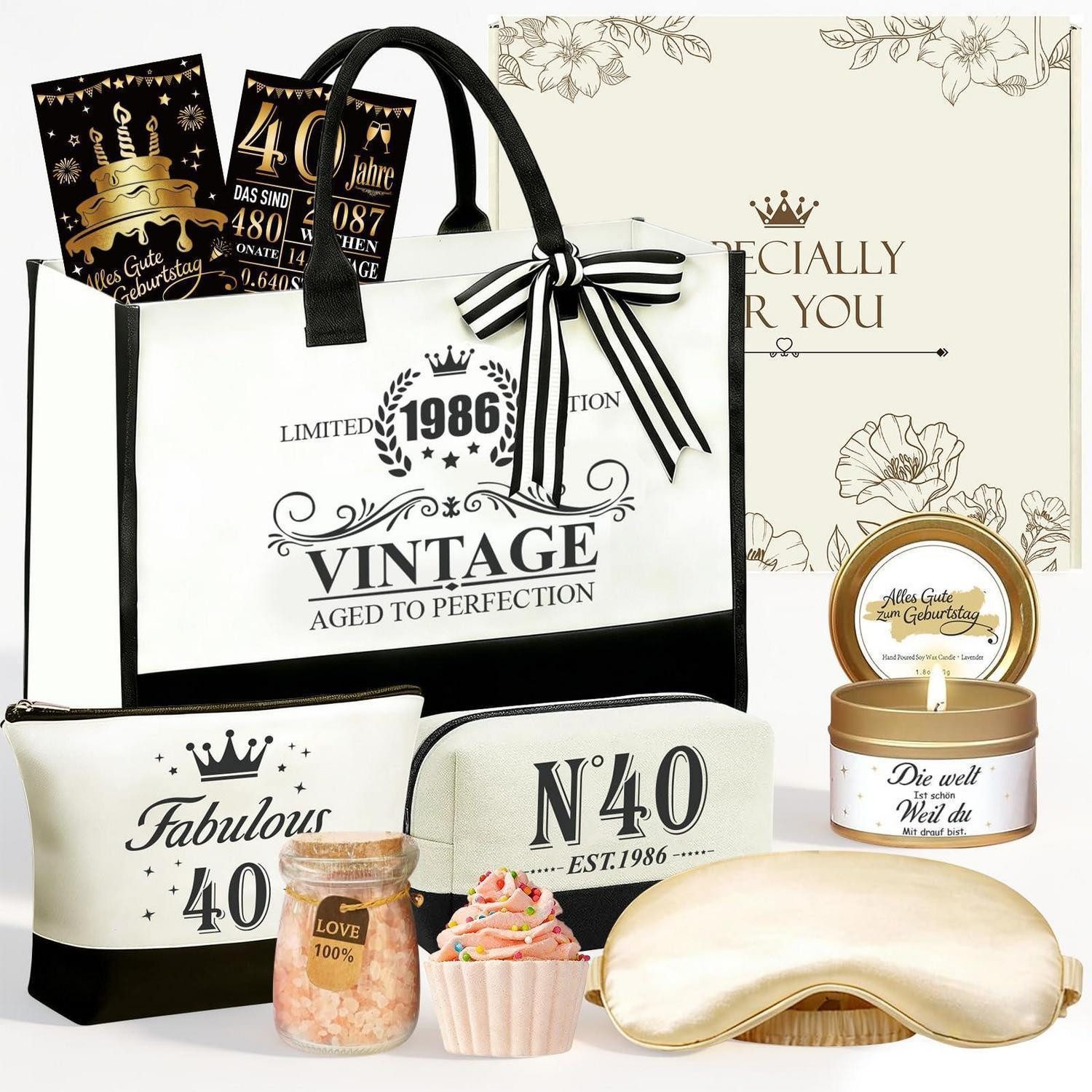 LuxusKollektion Geschenkbox 40. Geburtstag Geschenkset Frauen - Vintage 1986 (1 St)