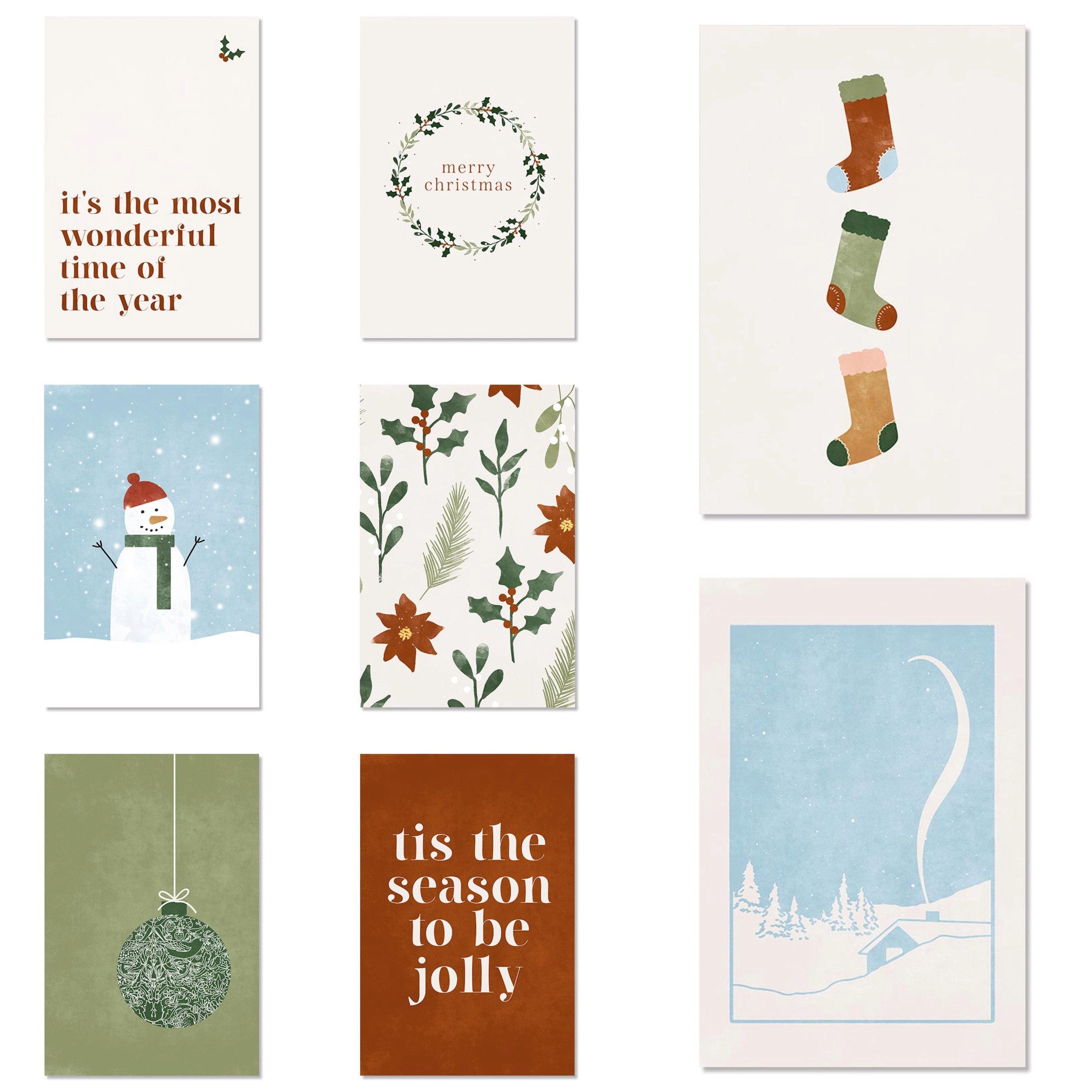 JUSTGOODMOOD Poster Weihnachtskugel Schneemann Spruch Wohnkultur Bilder Wohnzimmer Wandbil, H (1 St)