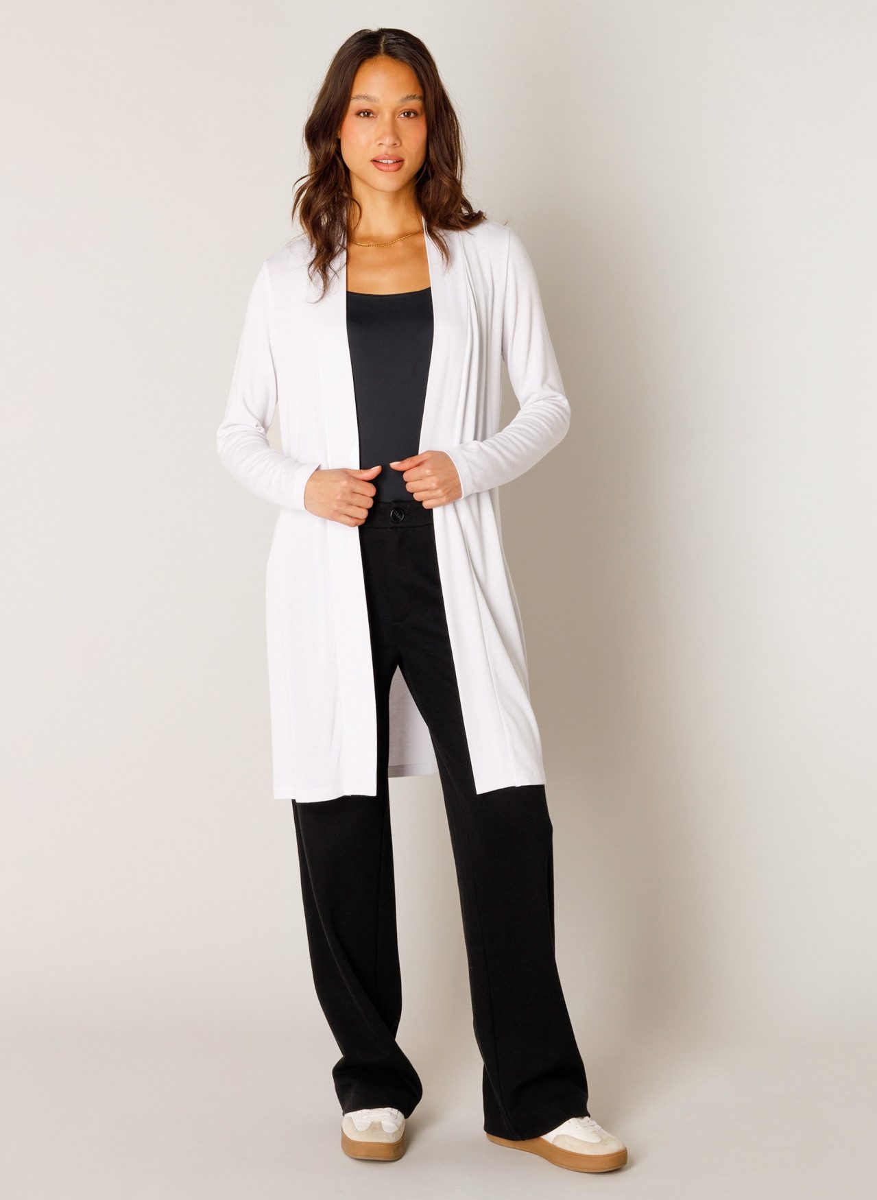 Base Level Longstrickjacke Yayla long ohne Verschluss