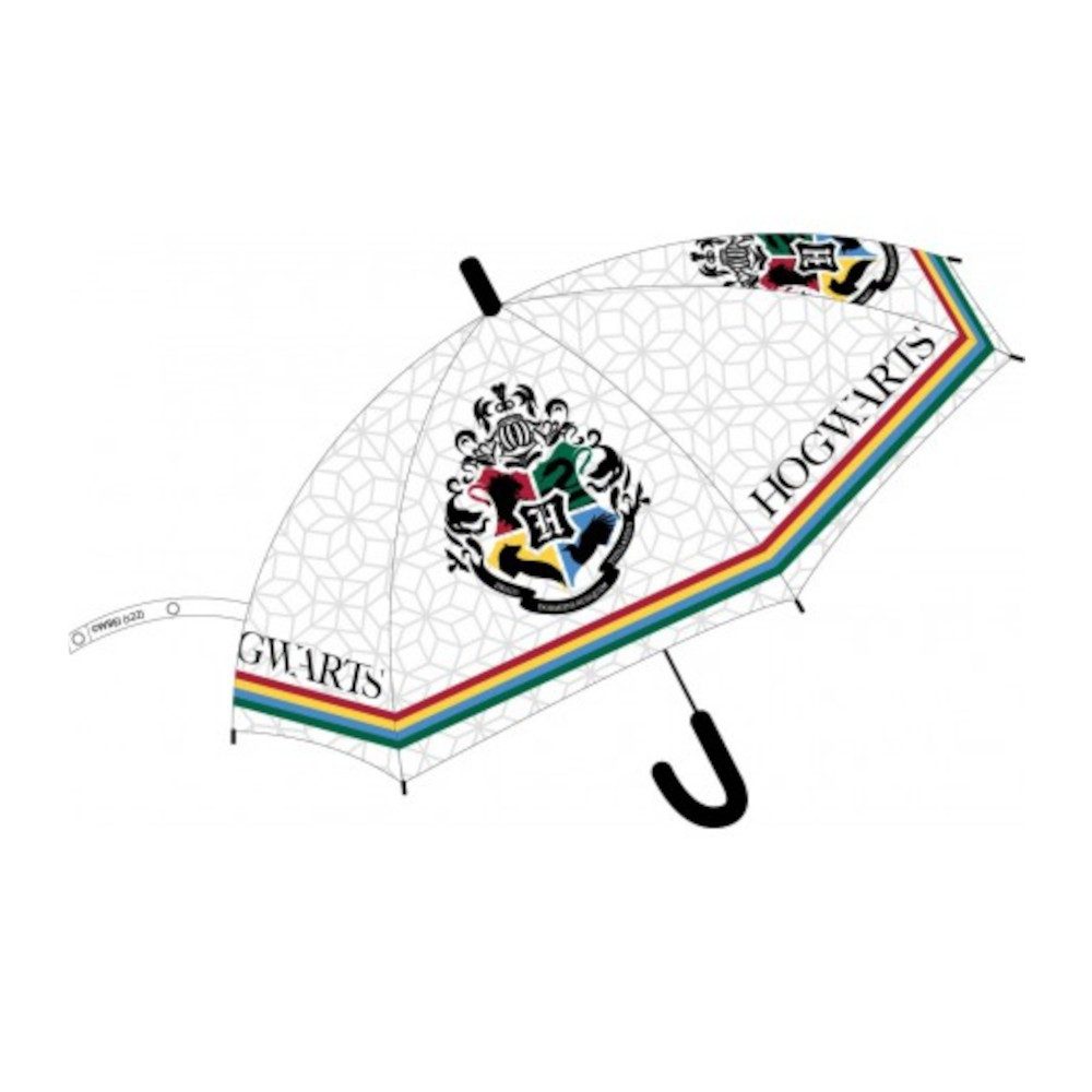 Harry Potter Stockregenschirm Regenschirm für Kinder 74cm Durchmesser Motiv: Hogwarts, Transparent