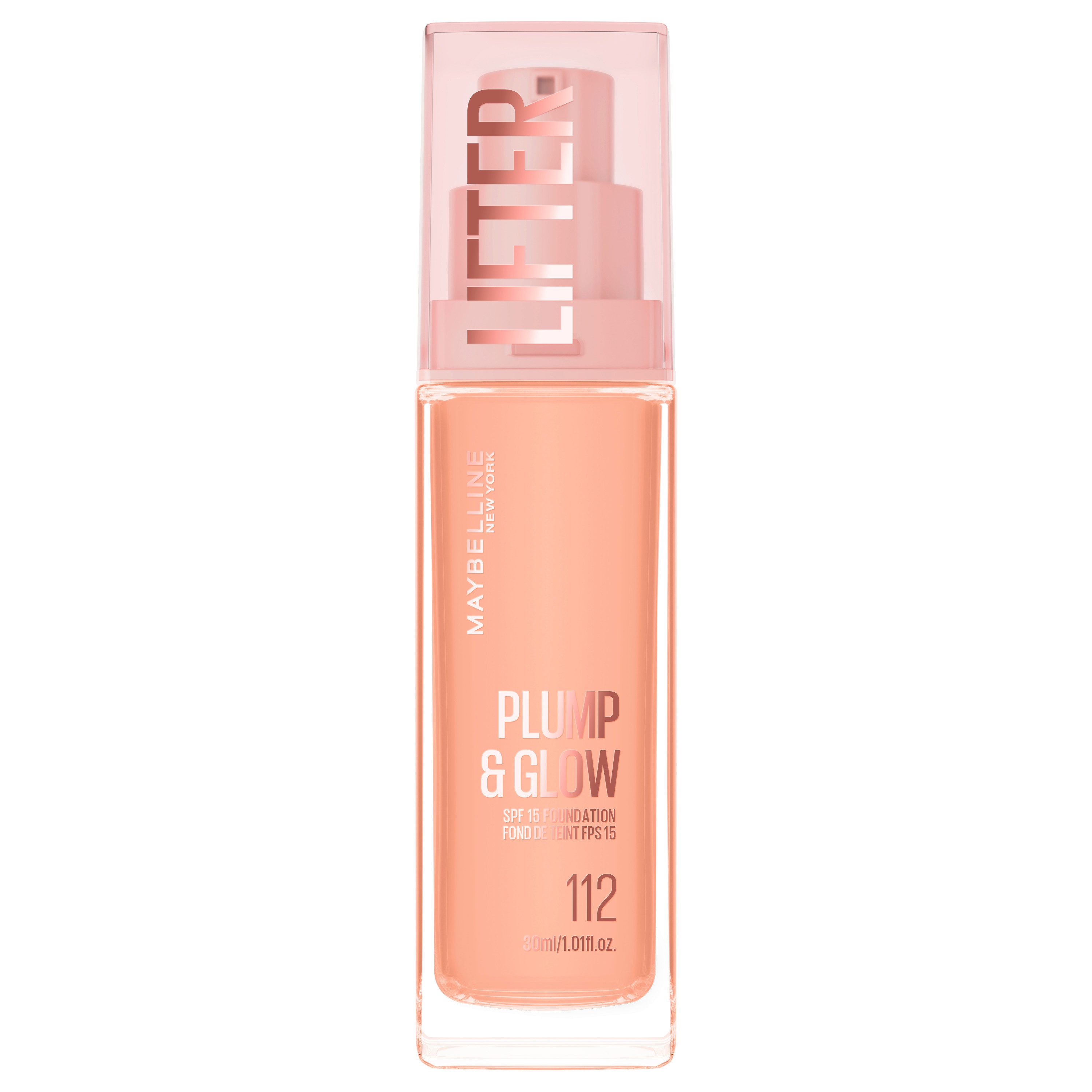 MAYBELLINE NEW YORK Foundation LIFTER PLUMP AND GLOW FOUNDATION, verleiht sofort einen strahlenden Glow