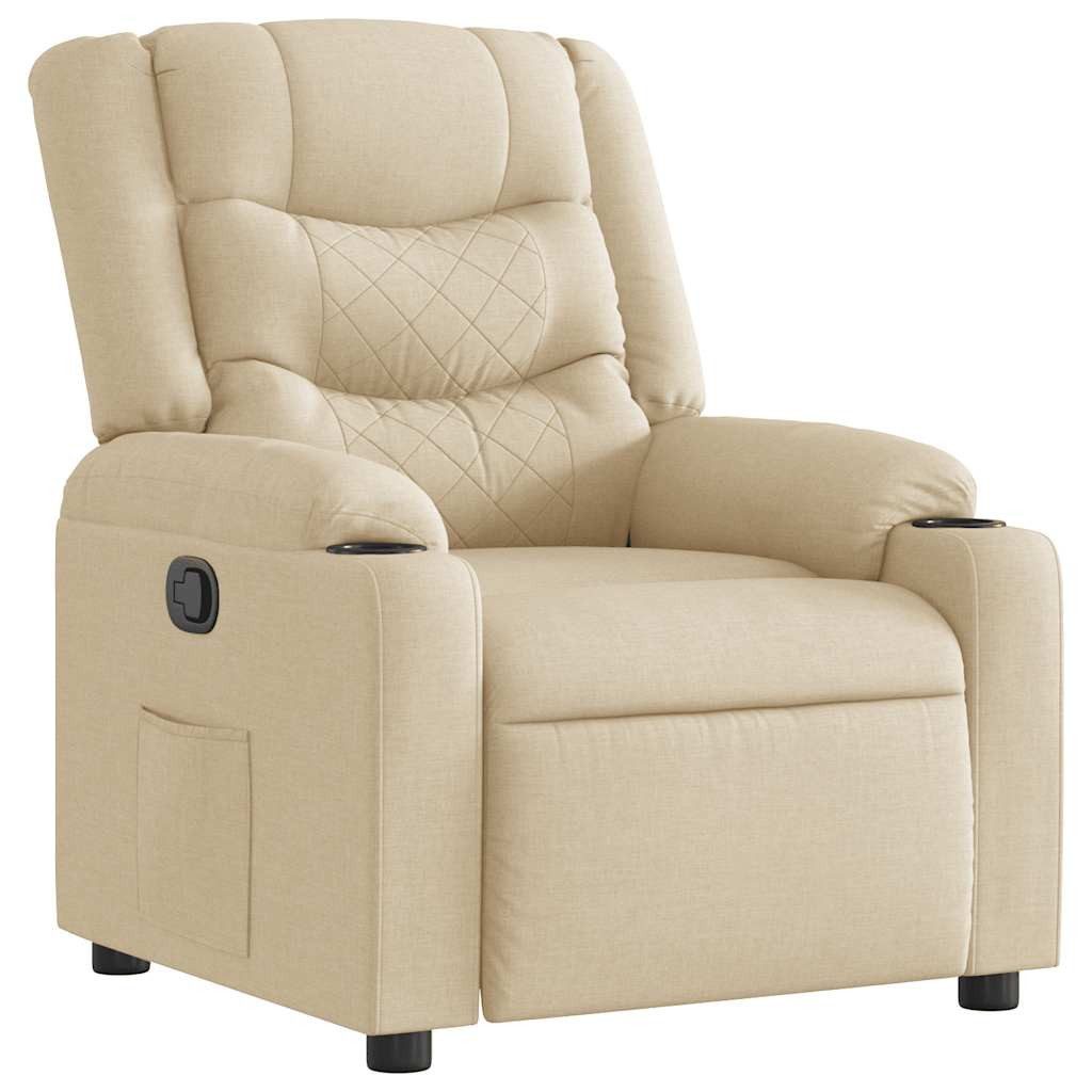 vidaXL Sessel Relaxsessel Creme Stoff (1-St) günstig online kaufen