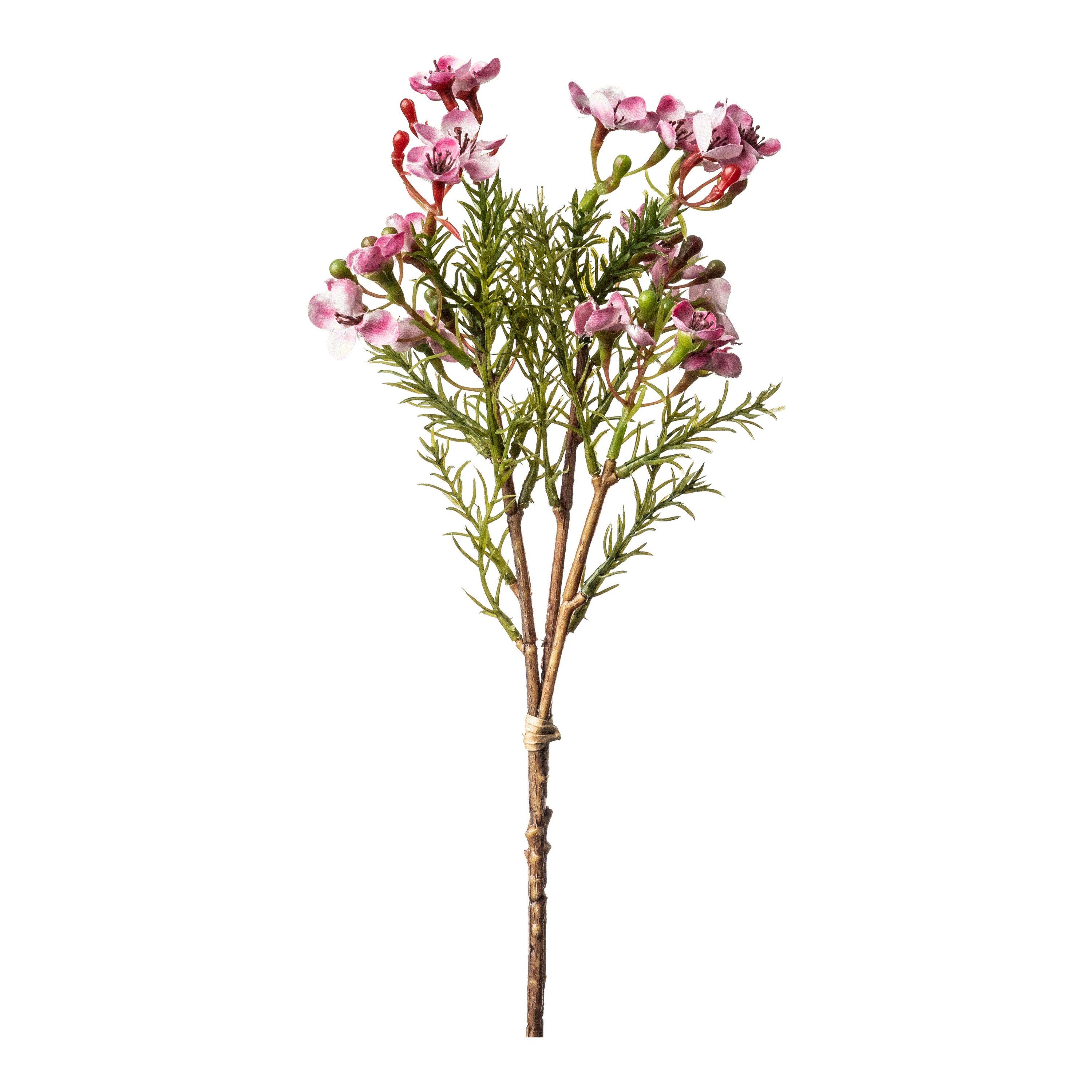 Kunstpflanze Kunst-Blumenbündel Wachsblume, Depot