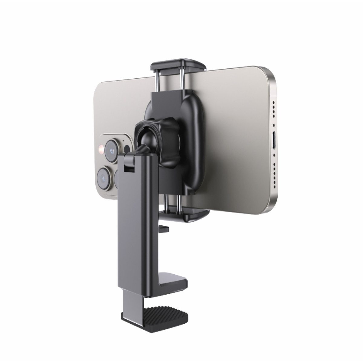 SWISSTEN Handy-Halterung, (bis 8.5 Zoll, Einzelgerät, Universeller Smartphonehalter mit Klammergriff für Geräte bis 105 mm)