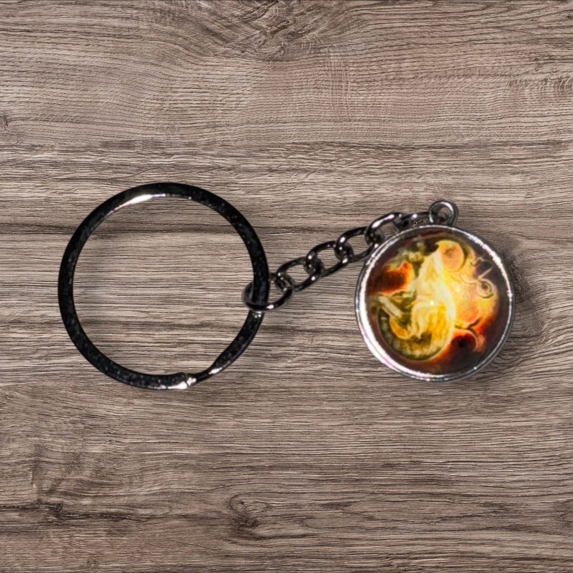 Stelby Schlüsselanhänger mit Gravur Widder Sternzeichen Schlüsselanhänger 3D mit Geschenkbox (Weihnachtsgeschenk, Geburtstagsgeschenk, Valentinstaggeschenk, Gravur mit Glow-Effekt), langlebig, pflegeleicht, unisex