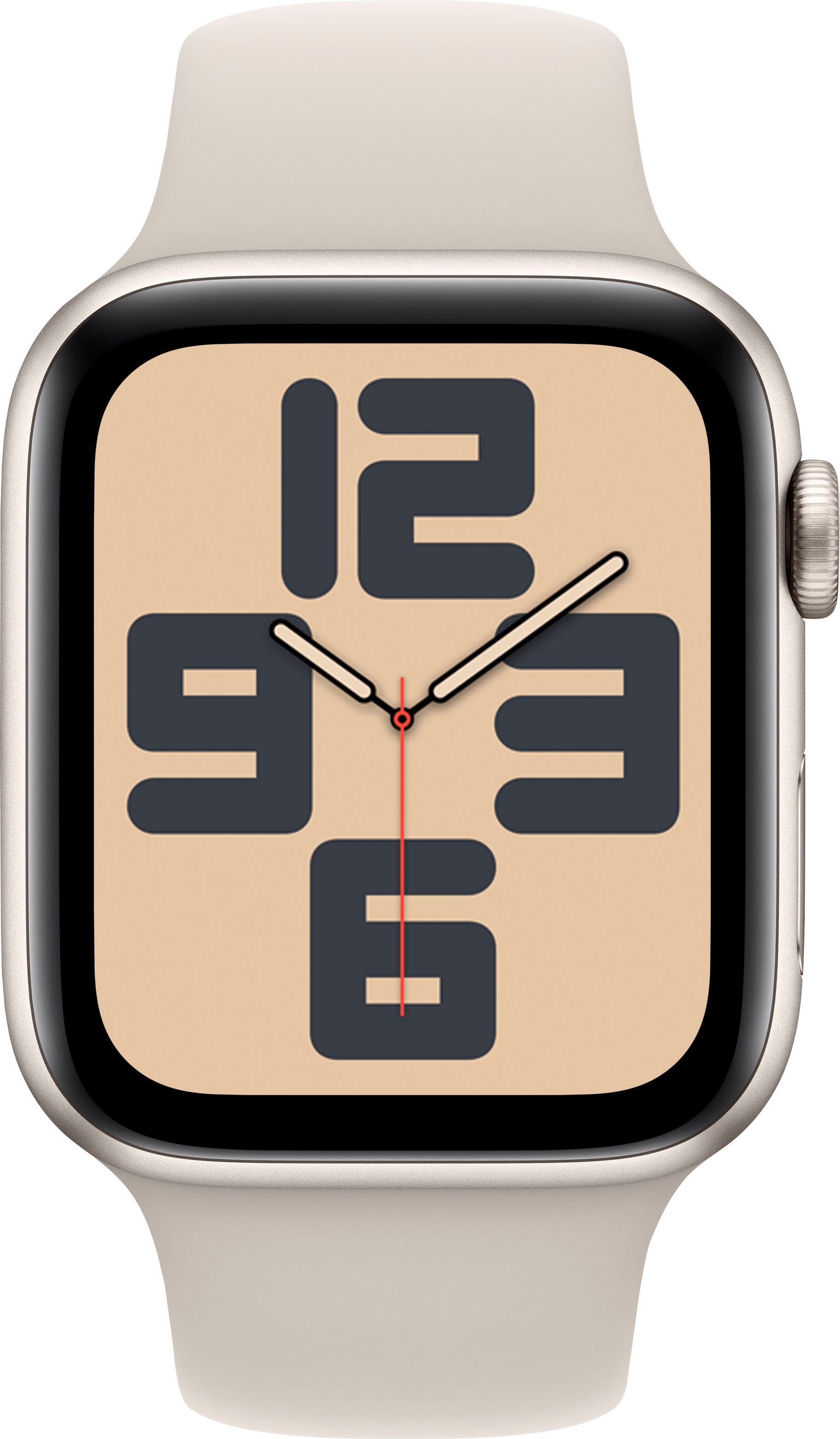 Band starlight starlight mm GPS 44 SE OS Sport Smartwatch | Zoll, Apple cm/1,73 10), Watch (4,4 Aluminium M/L Watch