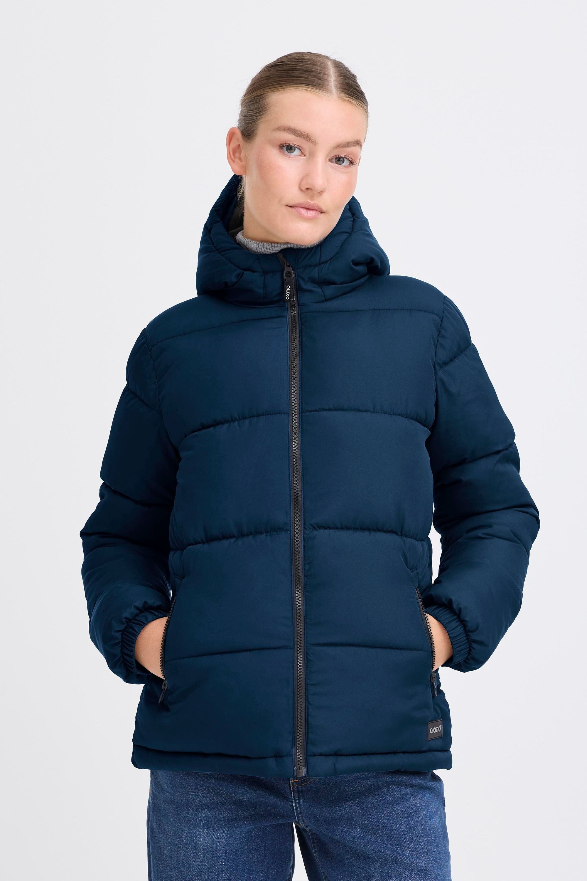 OXMO Steppjacke OXMinna Modische Steppjacke mit Reißverschlusstaschen