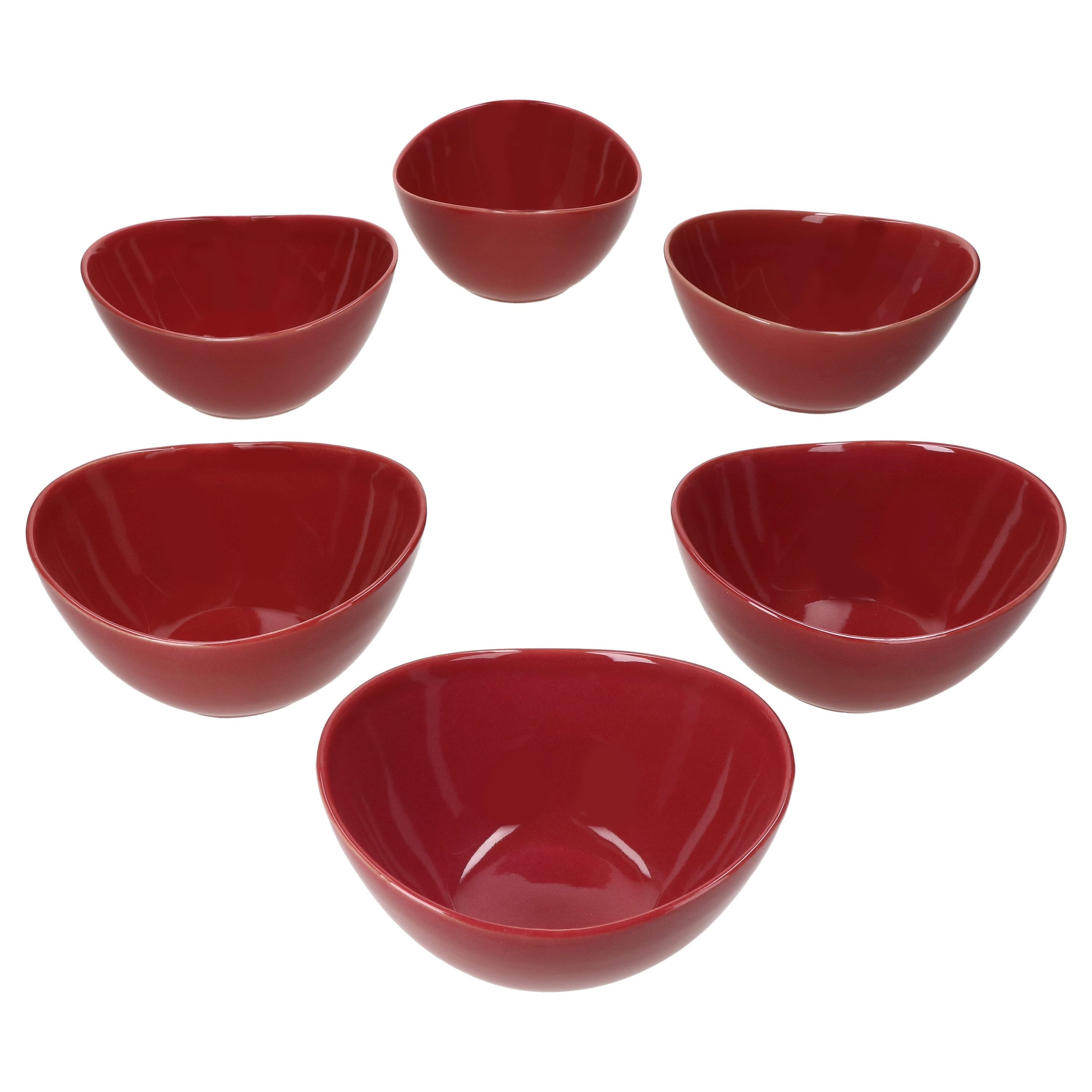MÄSER Müslischale Mäser 6x Natural Müsli-Schale 400ml Steingut 6 Personen, Steingut