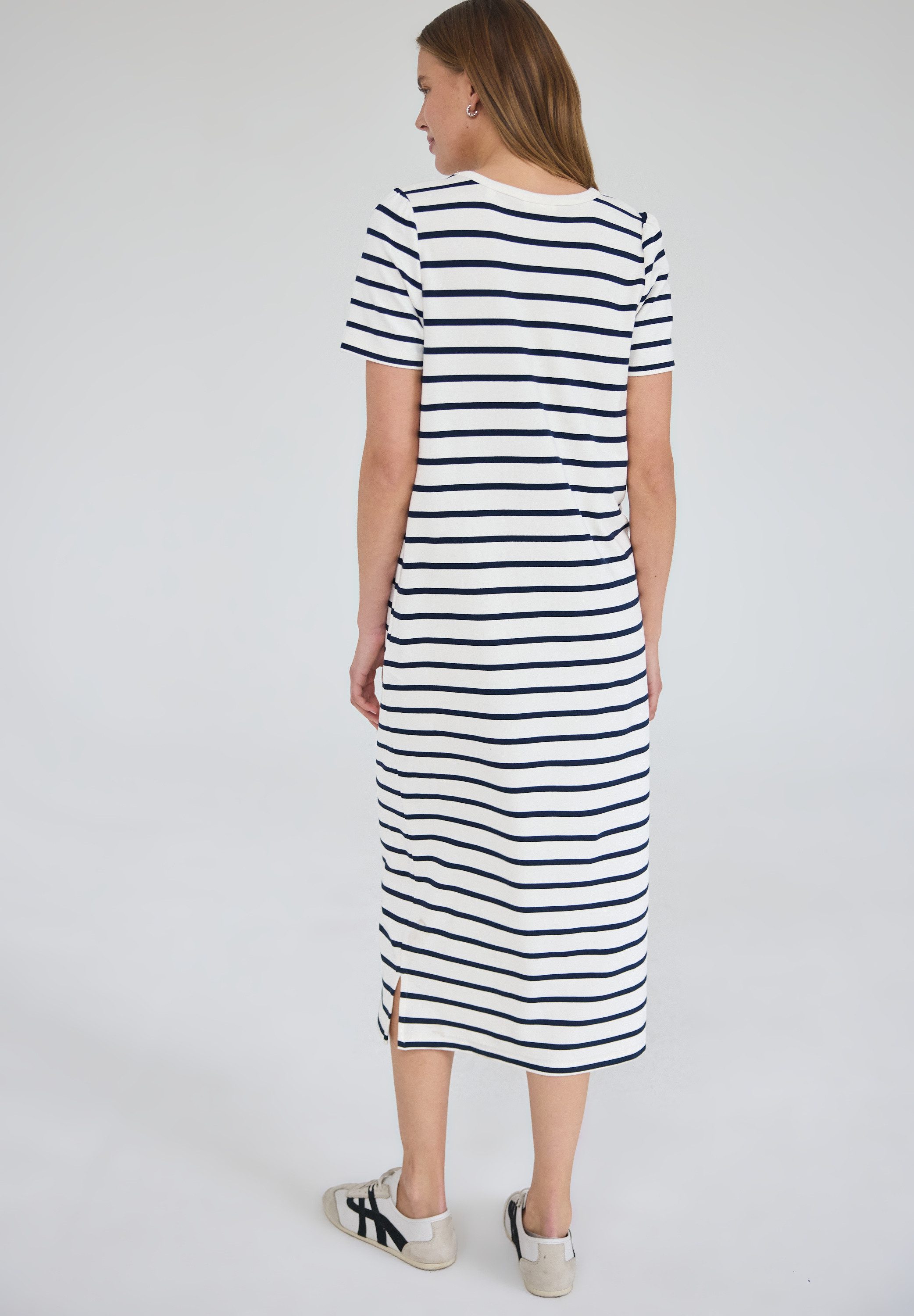 STREET ONE STUDIO Midikleid mit Rundhalsausschnitt