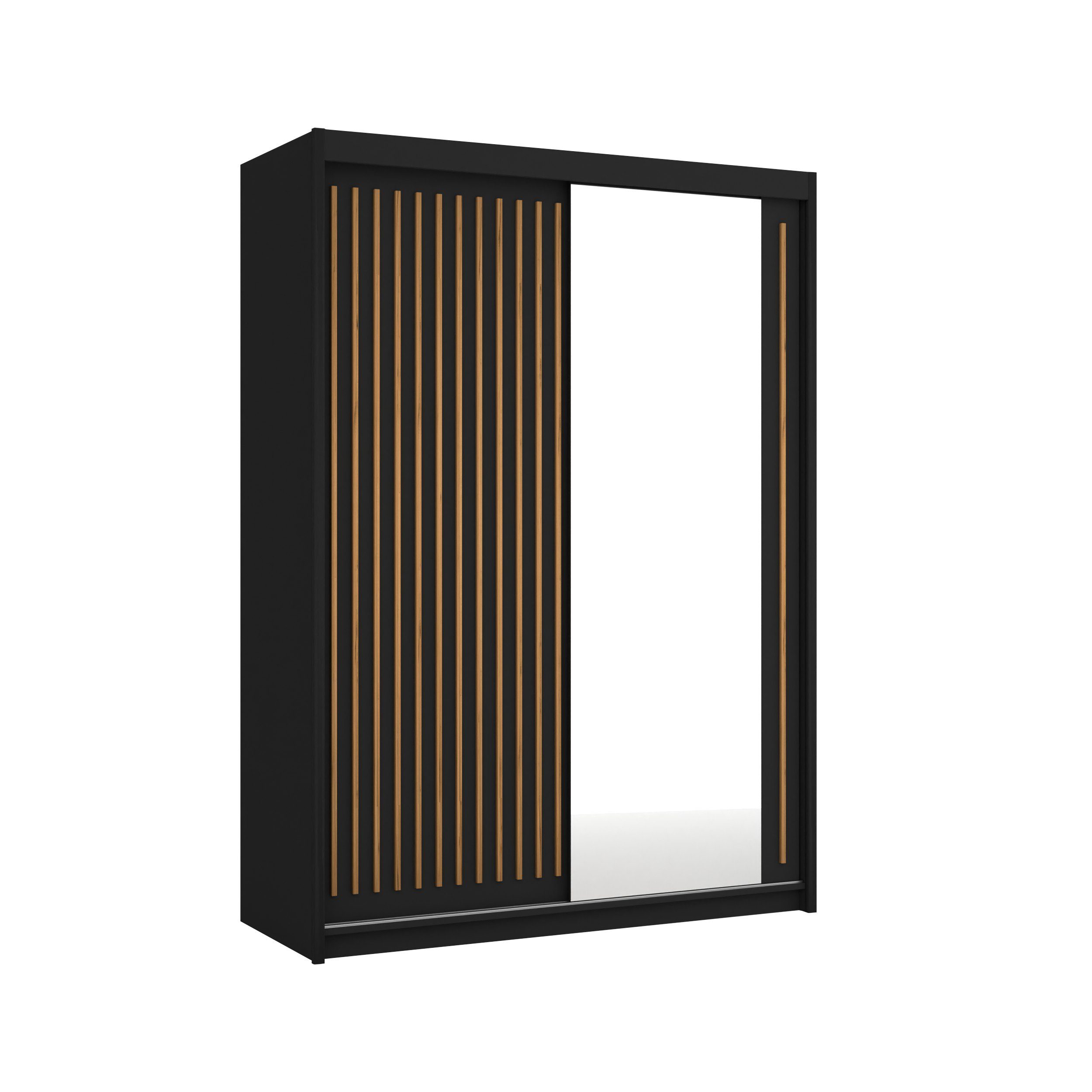 MOEBLO Kleiderschrank IMPERIAL (mit Spiegel und Lamellen – 2-türiger Kleide günstig online kaufen