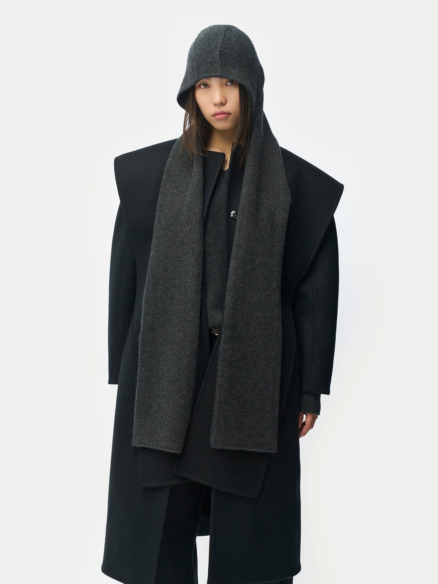 GOBI Cashmere Strickschal Kaschmir-Wrap mit Kapuze