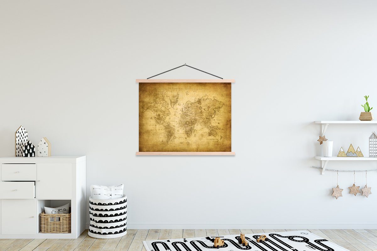 MuchoWow Poster Weltkarte - Retro - günstig online kaufen