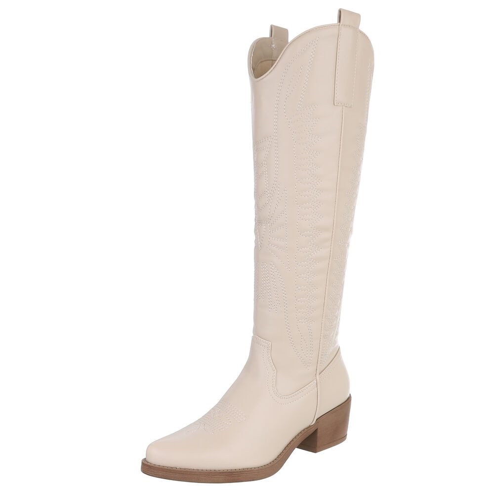 Ital-Design Damen Kniehohe Stiefel mit eleganter günstig online kaufen