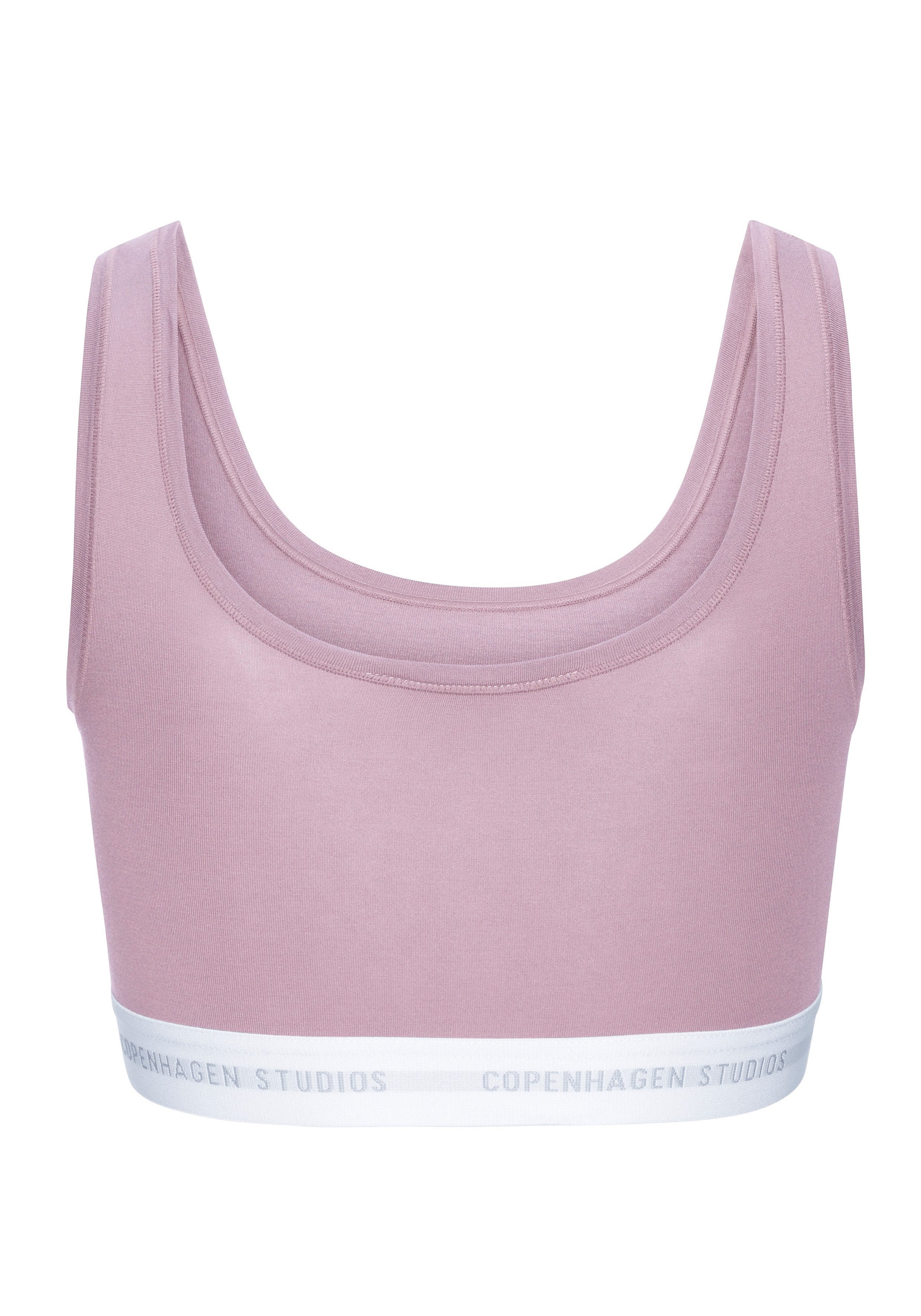 Copenhagen Studios Bustier mit weichem Logobund und aus elastischer Baumwoll-Modal-Qualität