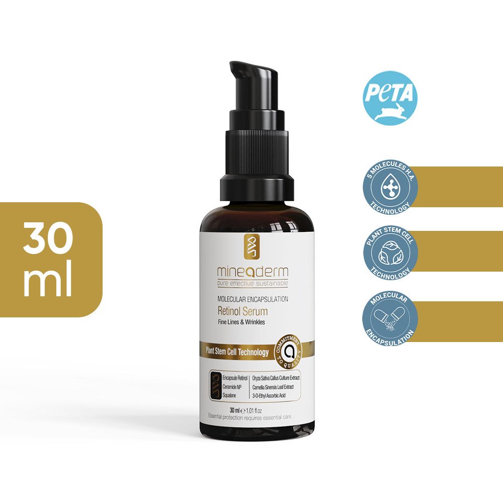 mineaderm Gesichtsserum Molecular Encapsulation Retinol Serum, 1-tlg., Anti-Aging, Anti-Falten