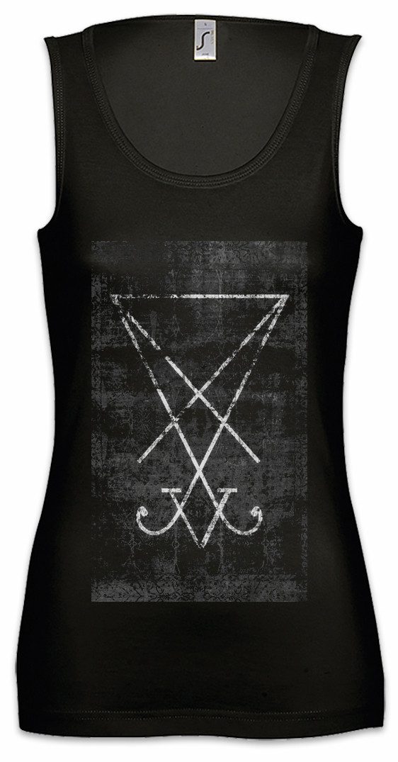 Tanktop Tarot Sigil of Lucifer Ärmelloses Damen T-Shirt Karte Karten card
