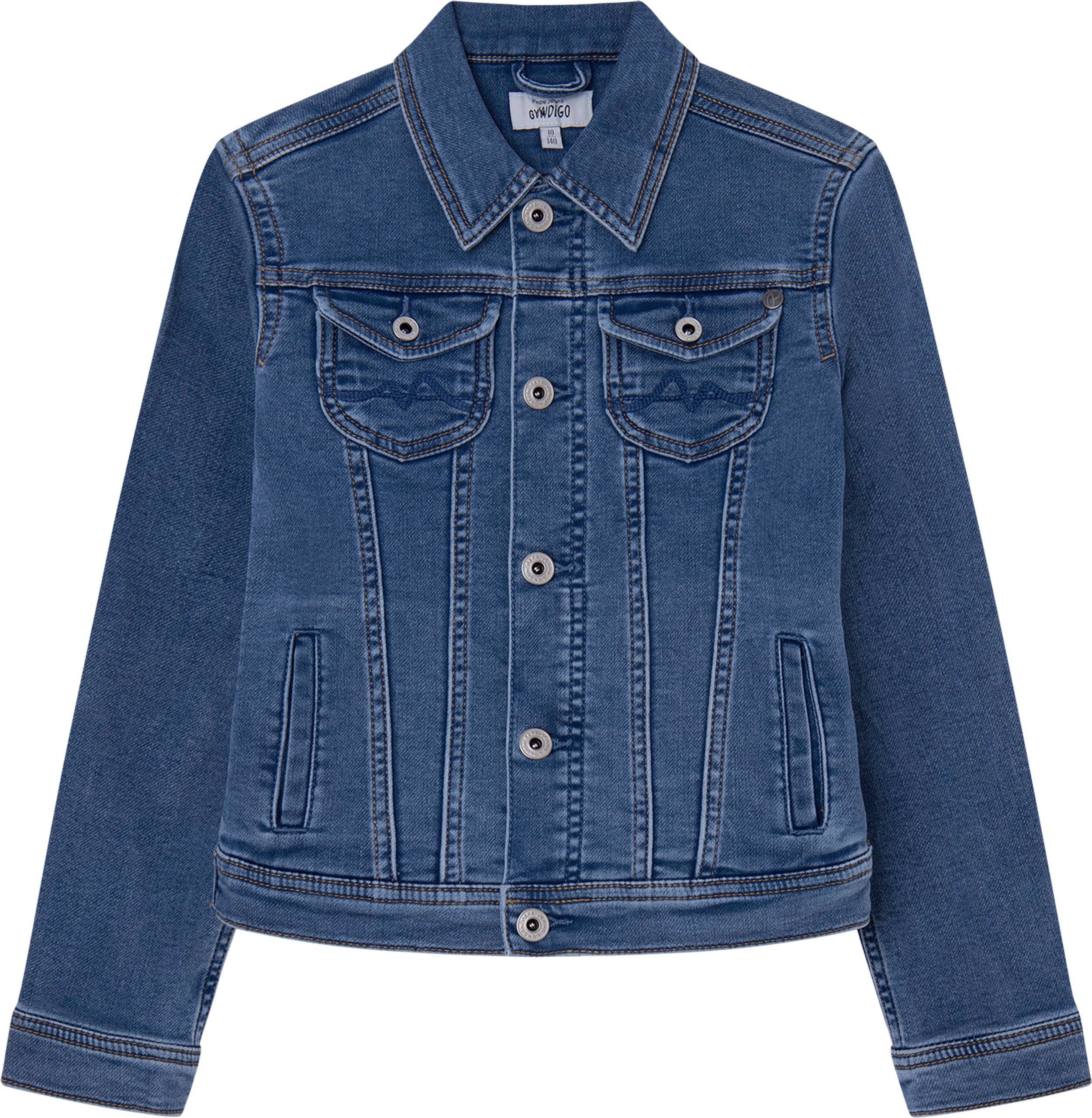 Pepe Jeans Jeansjacke BERRY NEW Stretch, GIRLS für mit