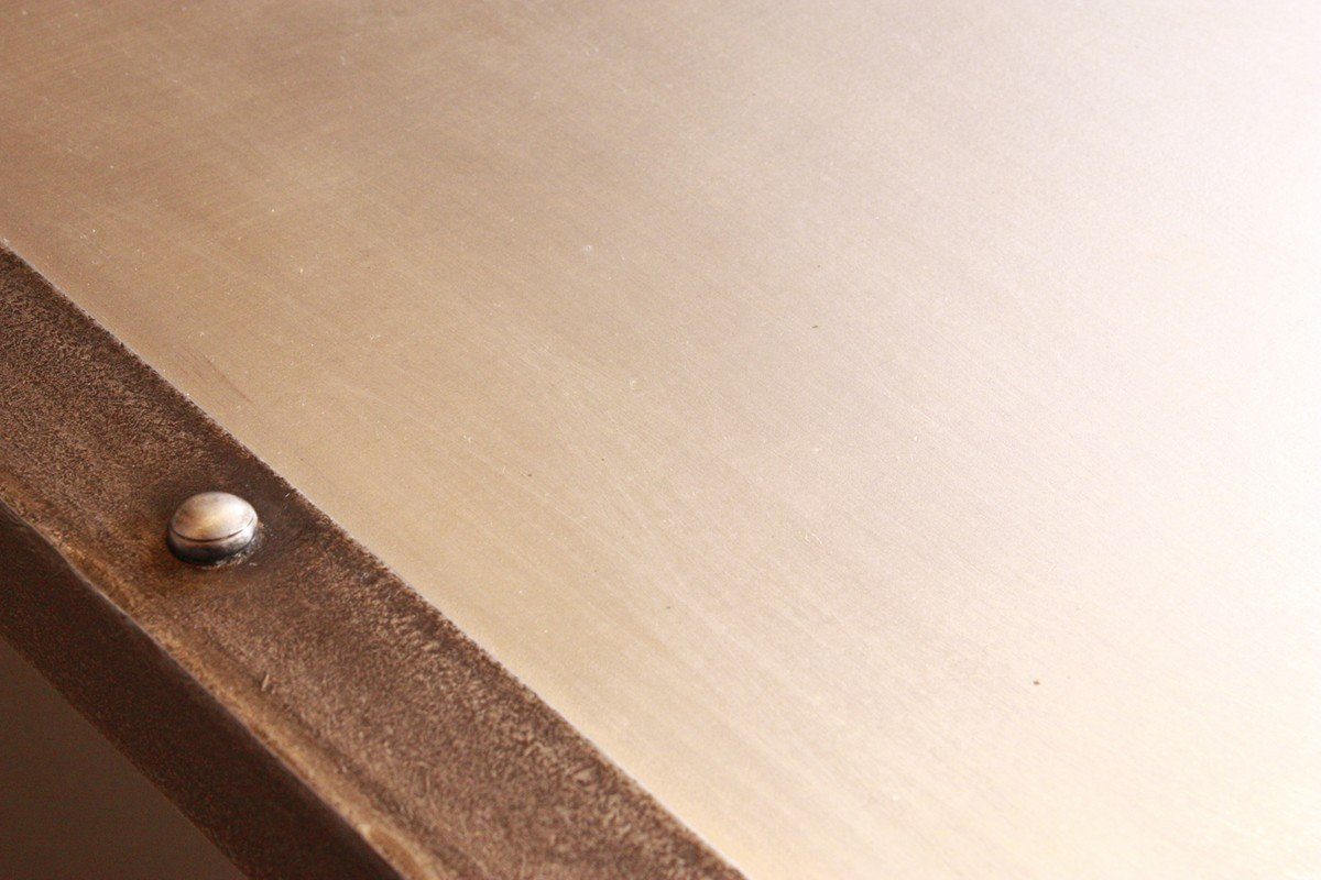 Kasper-Wohndesign Couchtisch Rika, im Vintage Industriedesign rollbar Metall grau