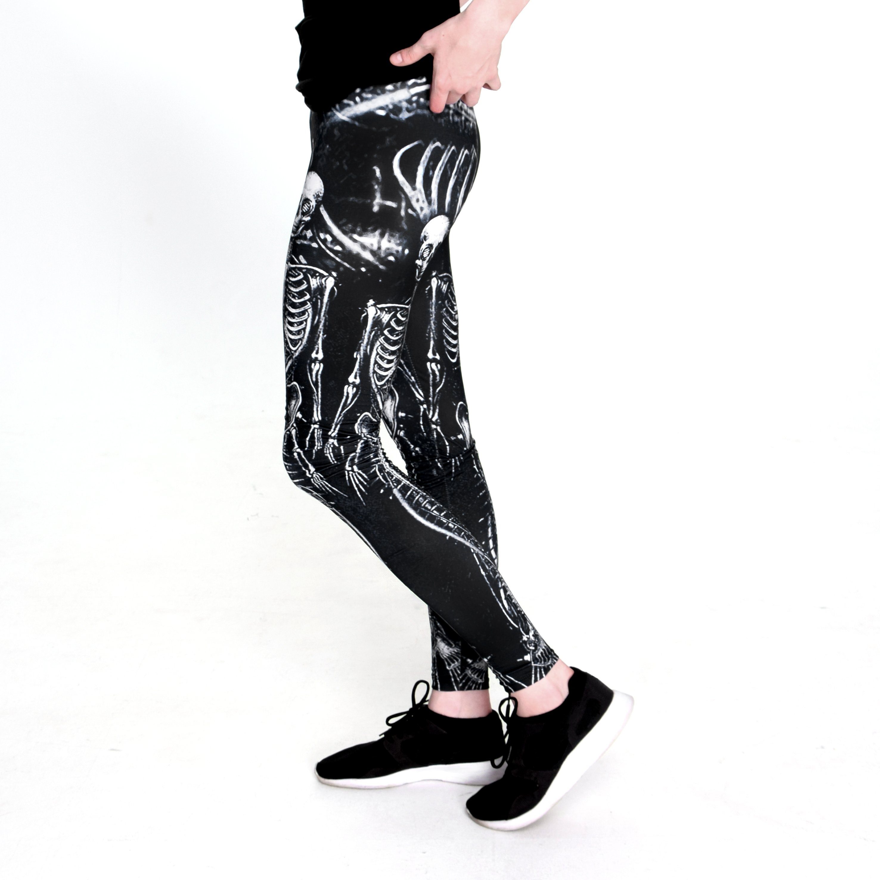 cosey Leggings Halloween-Line Damen Leggings XS-S M-L Stretch Halloween Kos günstig online kaufen