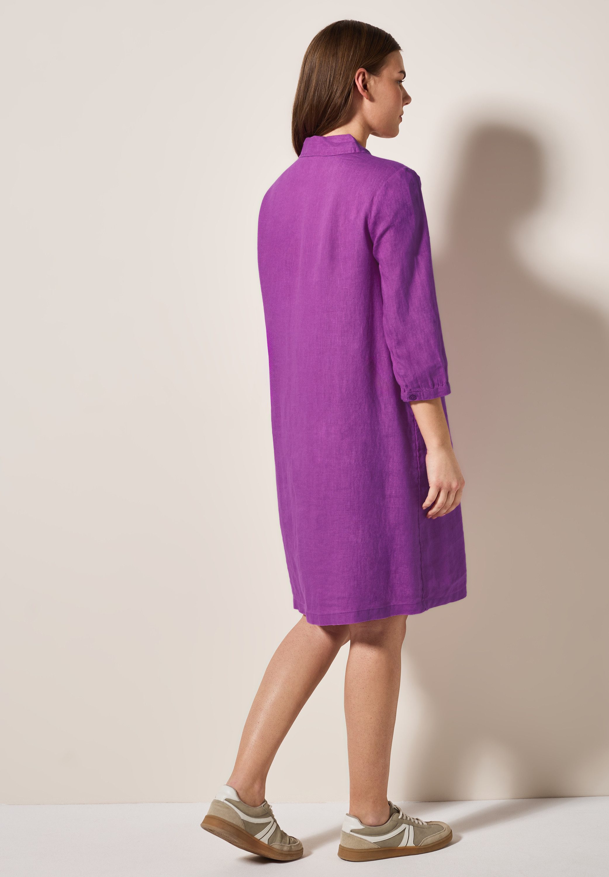 CECIL Blusenkleid aus Leinen und mit 3/4-Arm günstig online kaufen