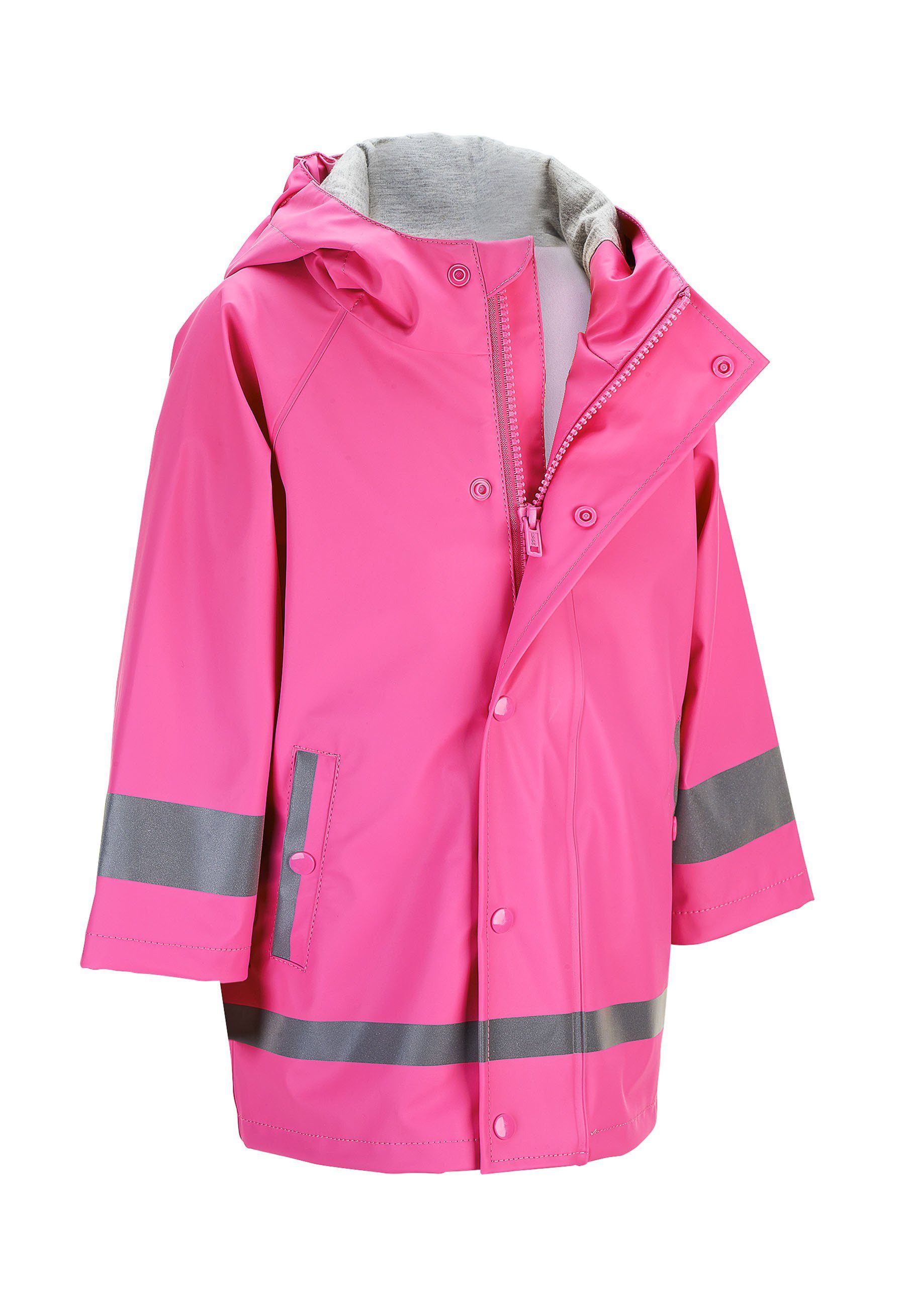Sterntaler® Regenjacke Regenjacke ungefüttert uni (1-St) Wasserdichte Regenjacke mit verschweißten Nähten, Reflektoren & Zipper