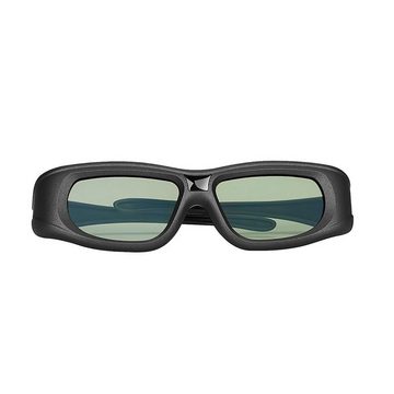 TPFNet 3D-Brille Aktive Shutterbrille für Bluetooth / RF 3D TVs, Samsung, Panasonic, Epson, etc. - wiederaufladbar - Schwarz - 1 Stück