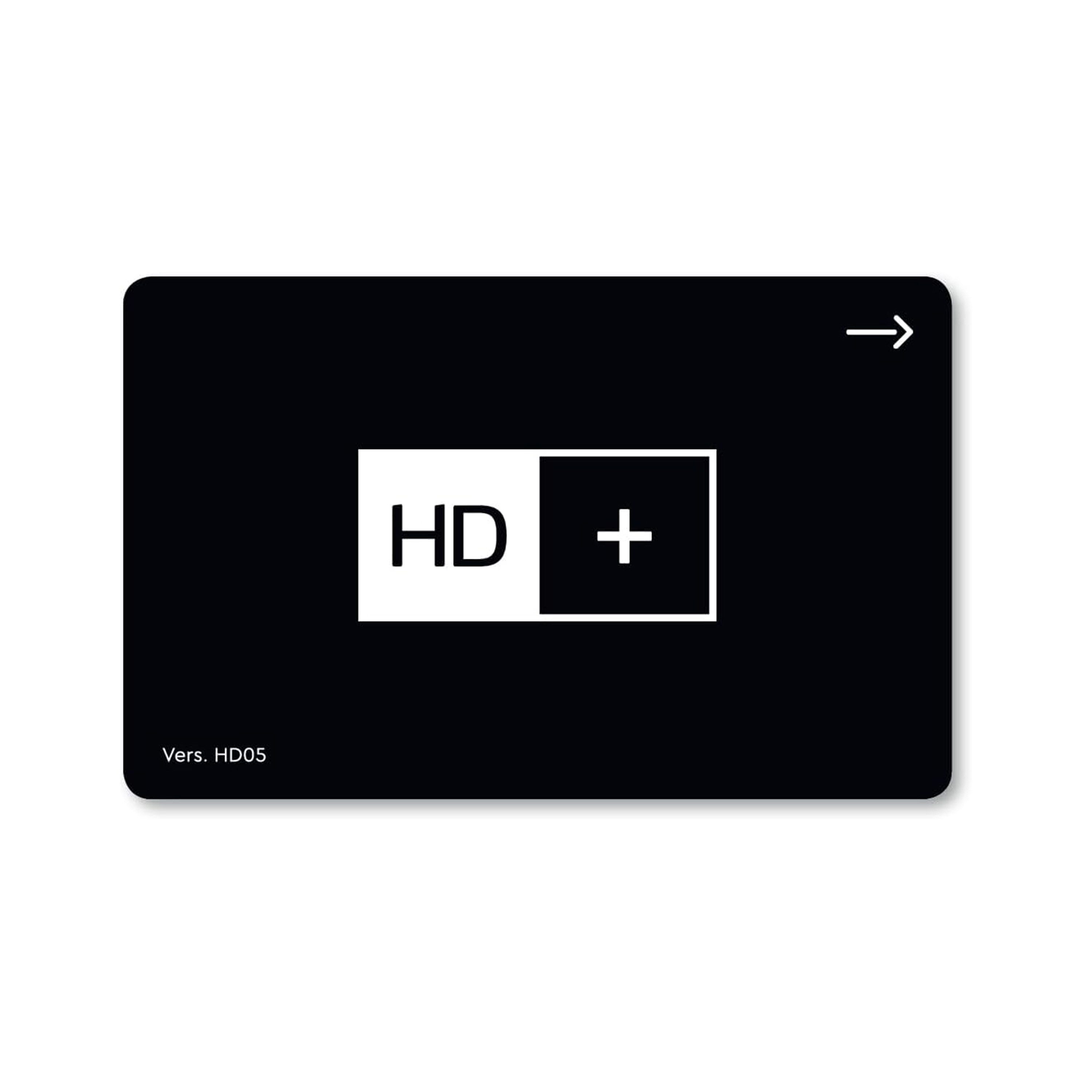 HD+ Karte für HD+ Receiver oder CI+-Modul, 12 Monate HD+ Sender-Paket, 25 HD- und 3 UHD-Sender